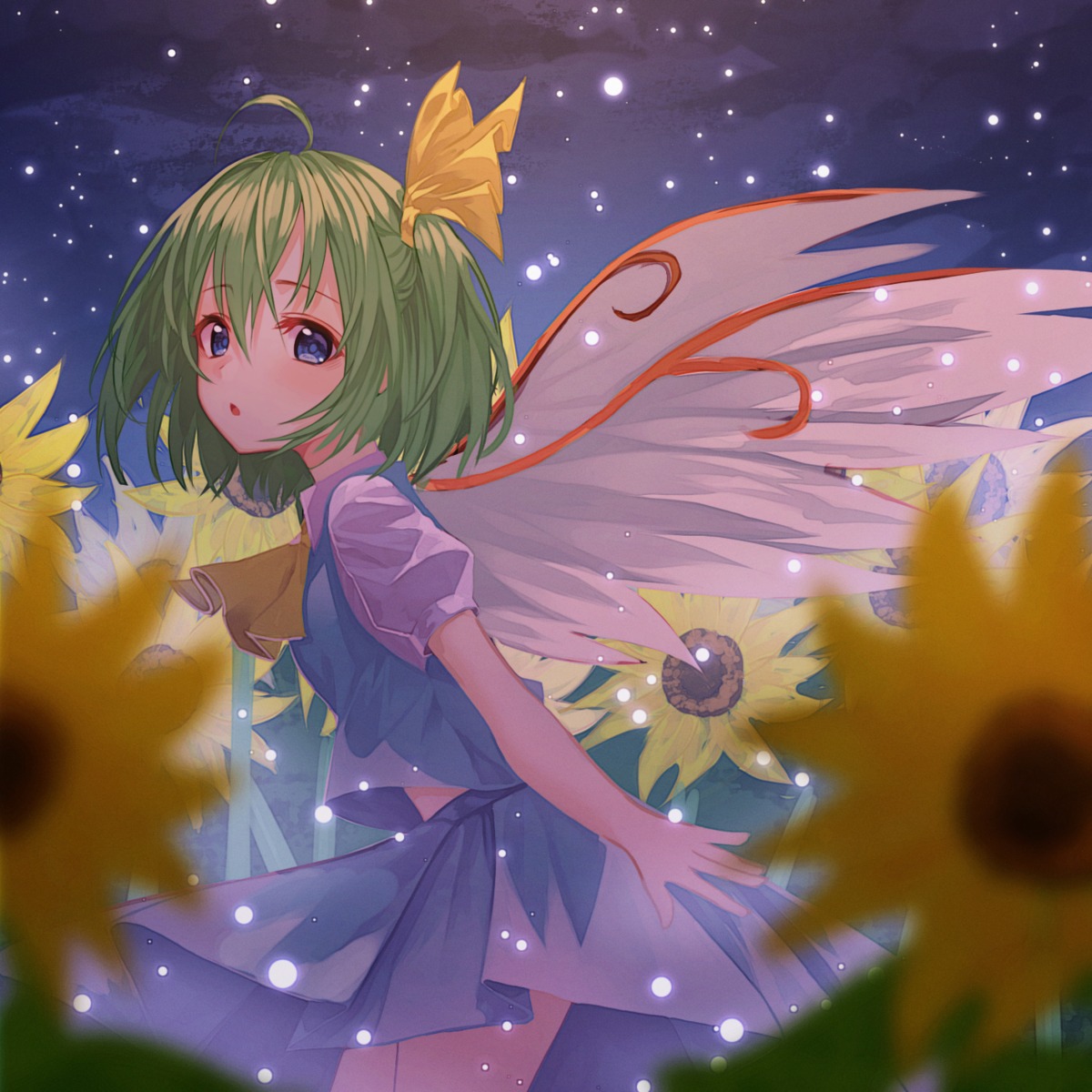 daiyousei, lota, touhou, wings