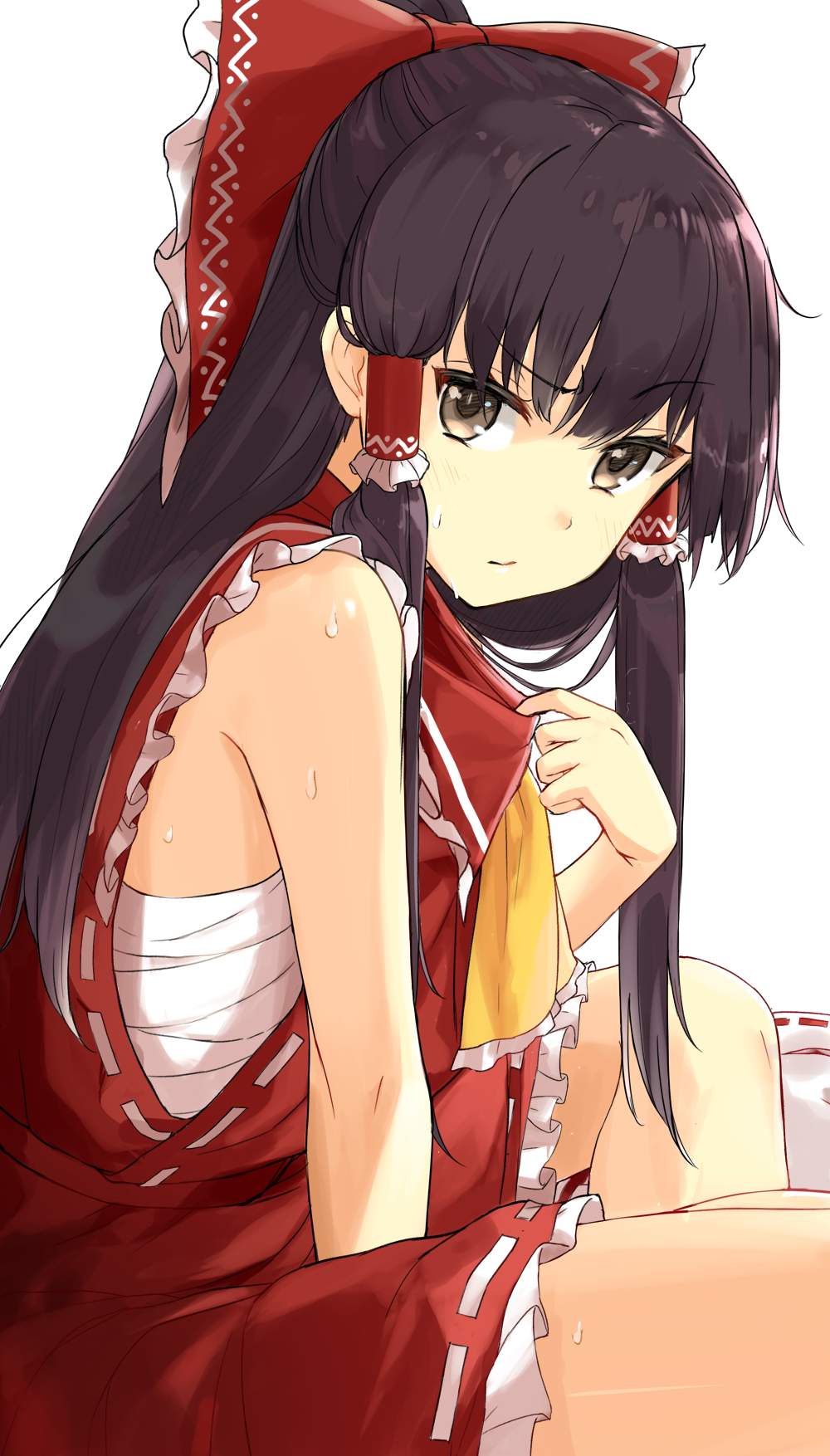 hakurei_reimu, miruto_netsuki, sarashi, touhou