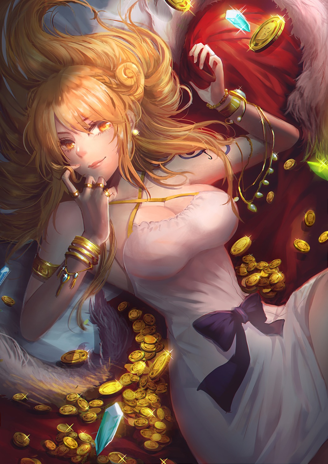 akira_aishi, cleavage, dress, nami, one_piece, tattoo