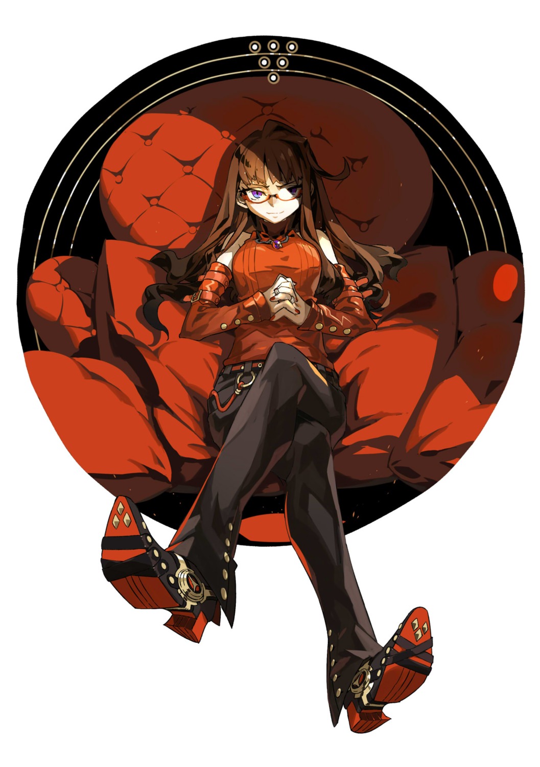 heels, lamian_(pixiv415608), megane
