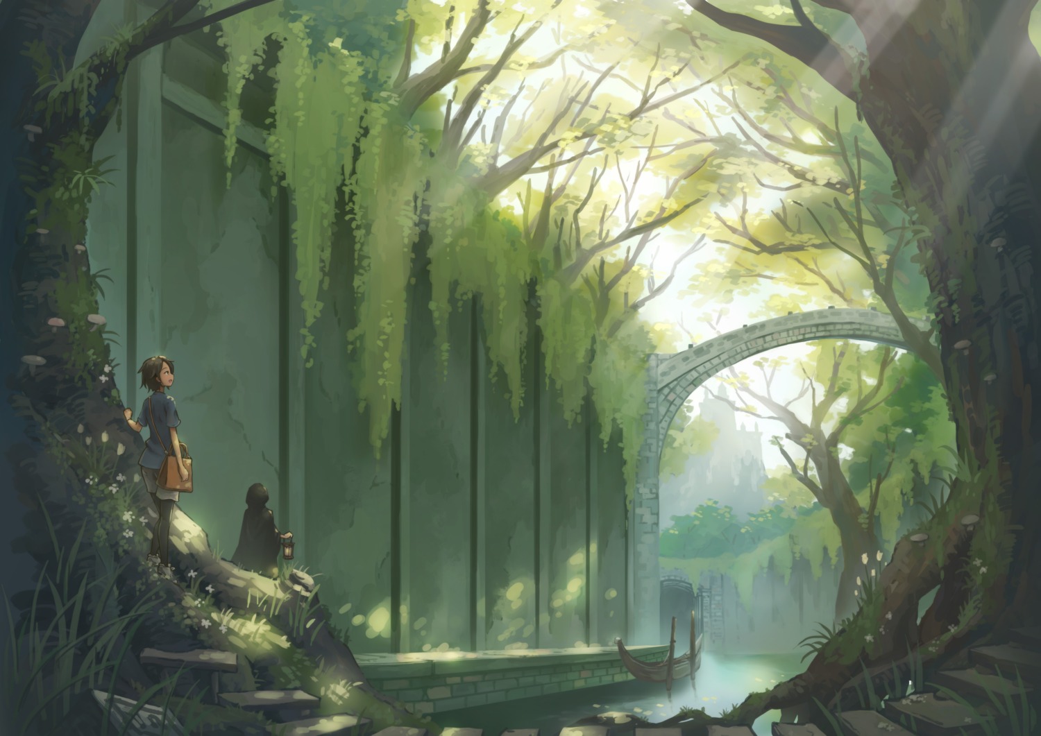 landscape, mitsuki_(yu_hsiang_yi), pantyhose