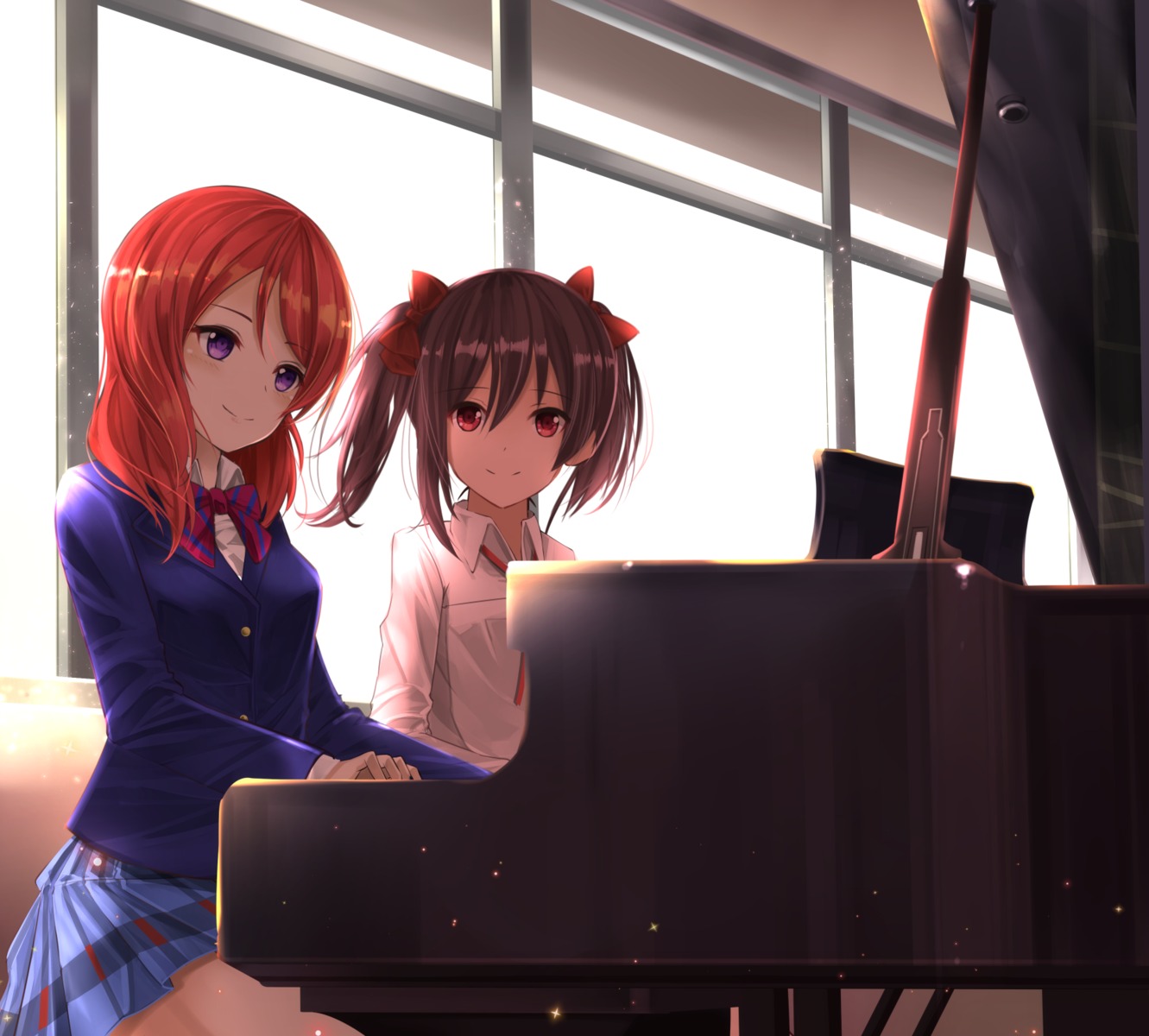 love_live!, love_live!_(series), nishikino_maki, orein, seifuku, yazawa_nico