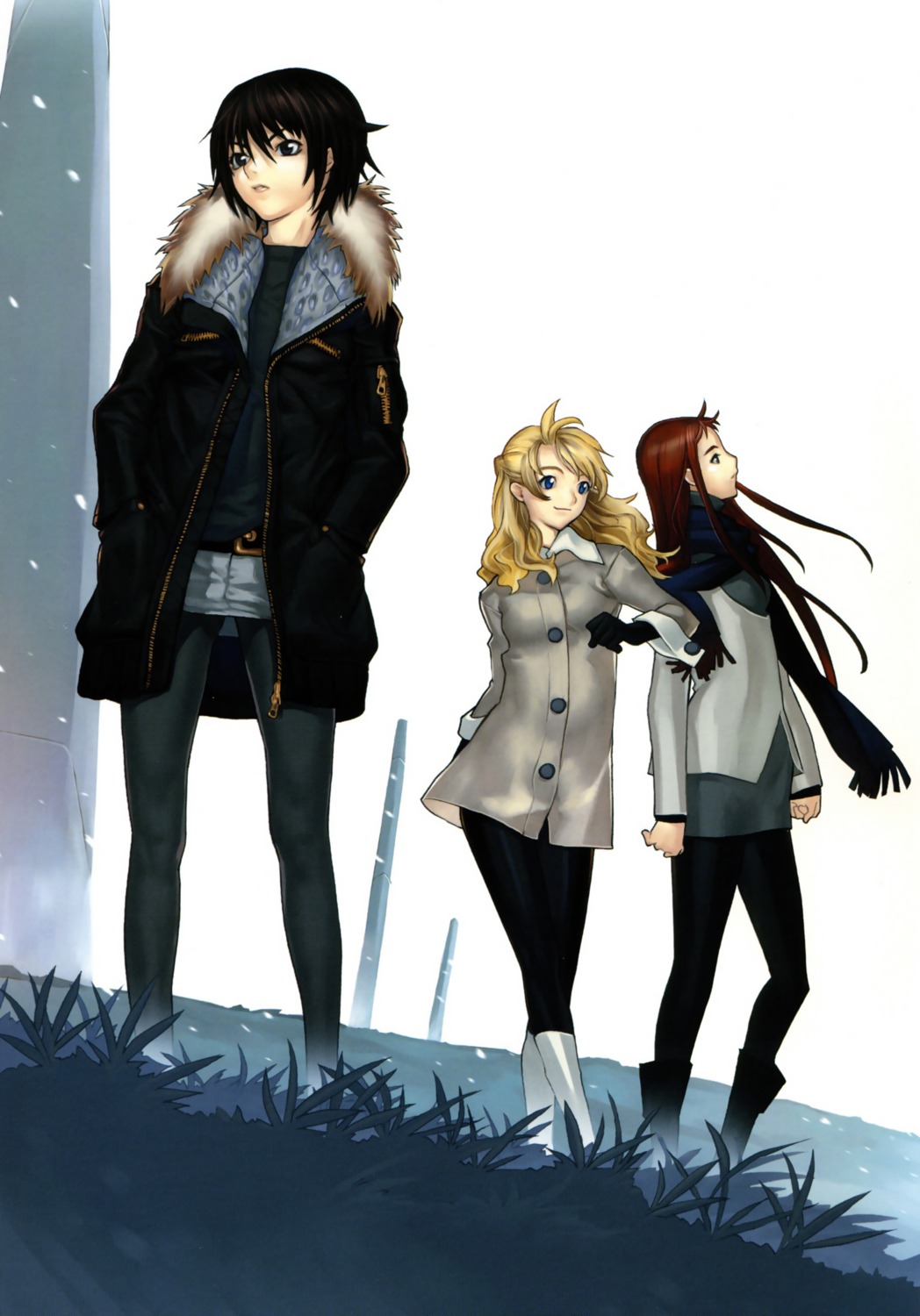 eulen_spiegel, hakua_ugetsu, kagerou_sabine_kurzringer, pantyhose, suzutsuki_dietrich_schulz, yuugiri_kunigunde_morenz