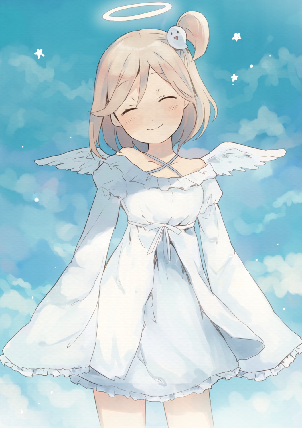 dress, girlfriend_(kari), komazu, mishima_yurara, wings