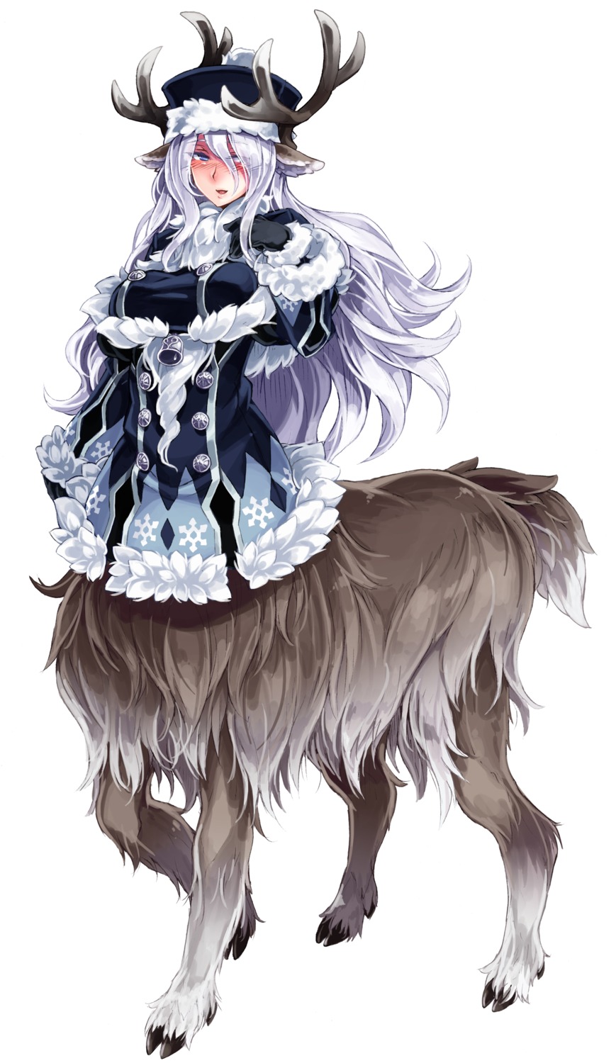 animal_ears, horns, kenkou_cross, monster_girl, tail