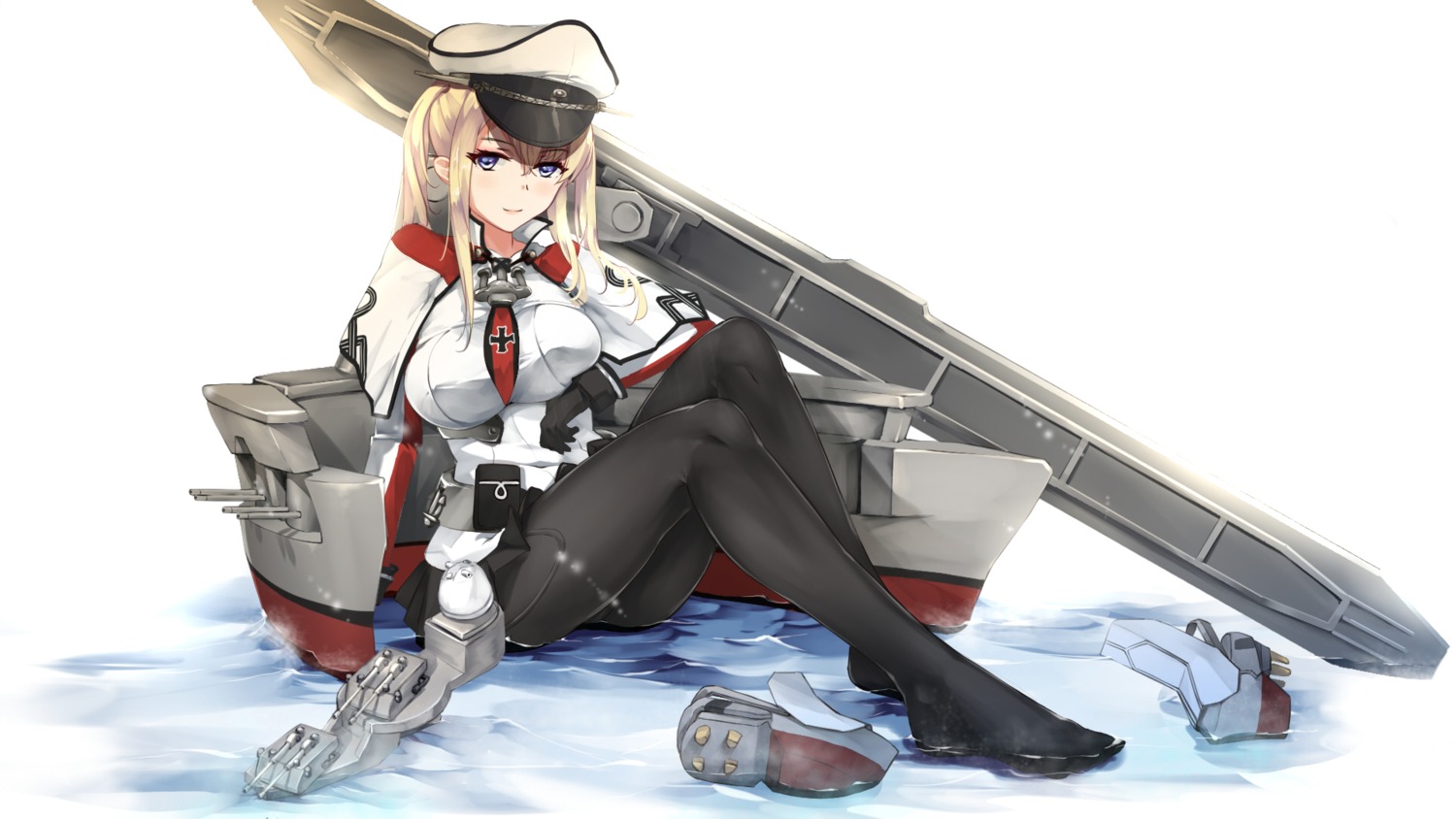 feet, graf_zeppelin_(kancolle), grandgua, kantai_collection, pantyhose, uniform, wet