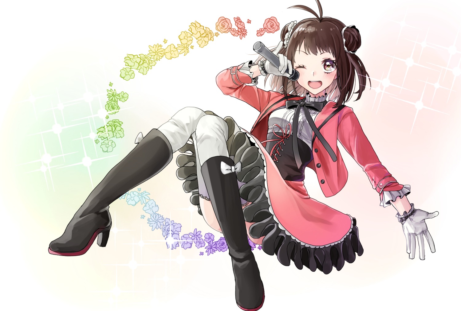 asuma_(hanezu), dress, heels, kantai_collection, naka_(kancolle), thighhighs
