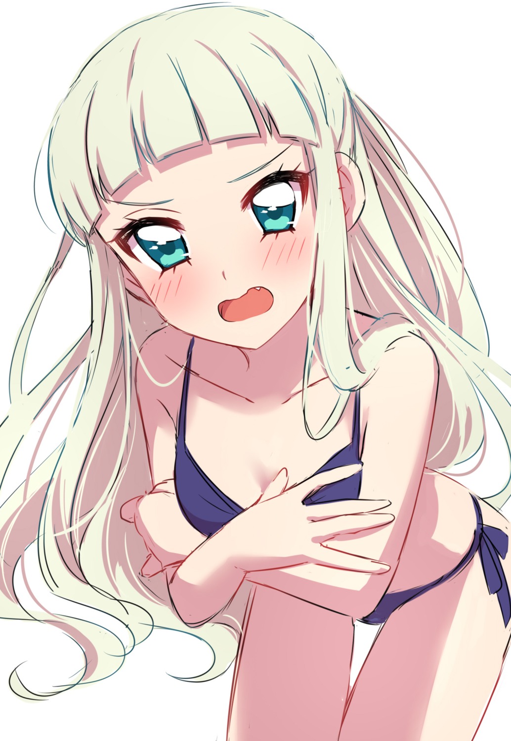 aikatsu!, bikini, breast_hold, cleavage, megane, sekina, swimsuits, toudou_yurika