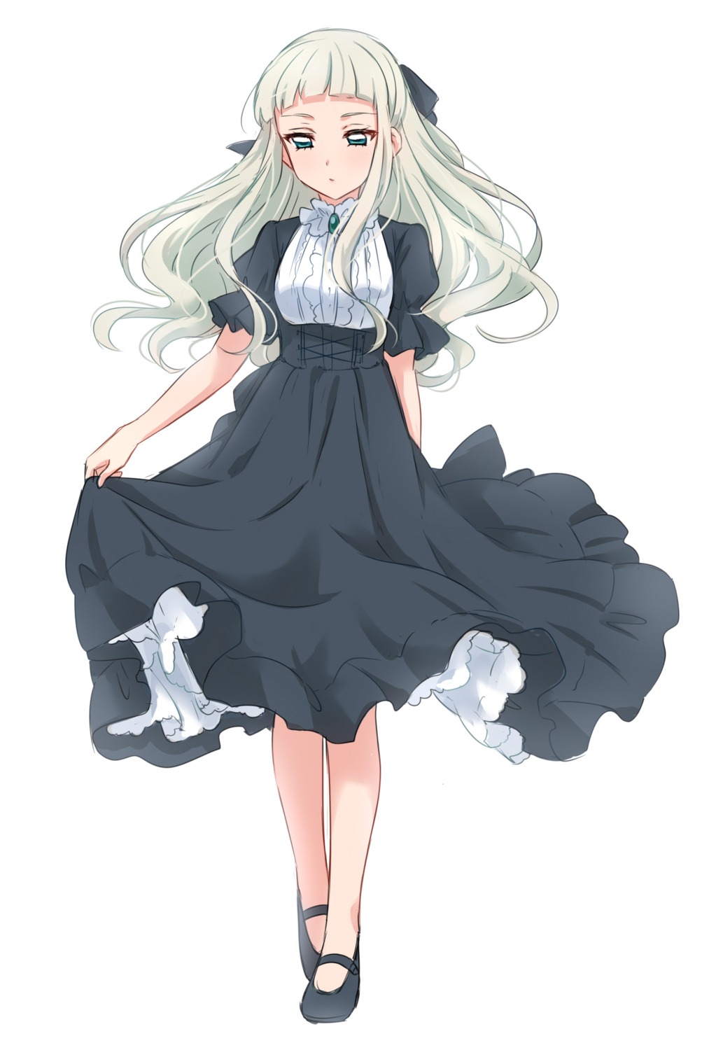aikatsu!, dress, sekina, skirt_lift, toudou_yurika