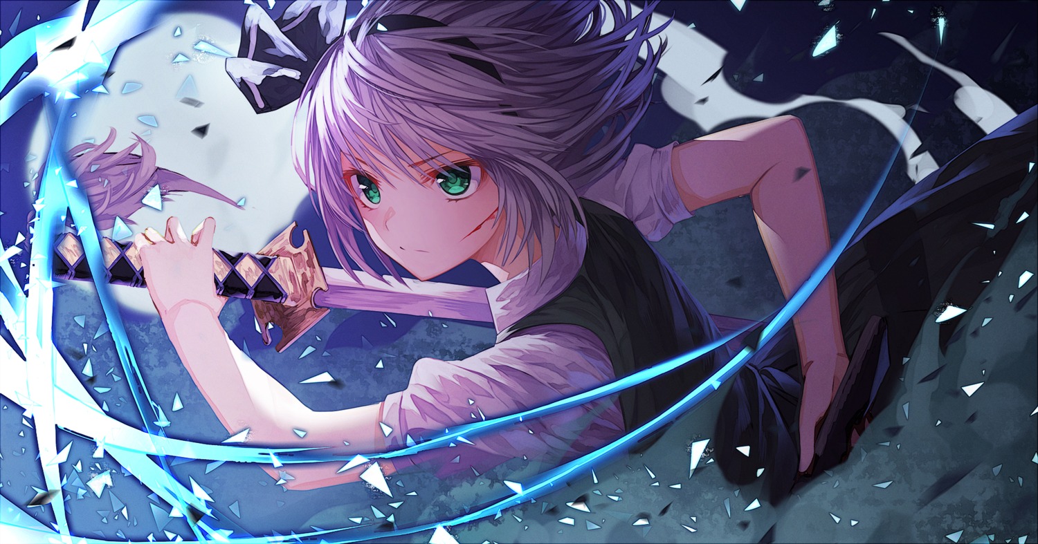 blood, konpaku_youmu, lota, sword, touhou