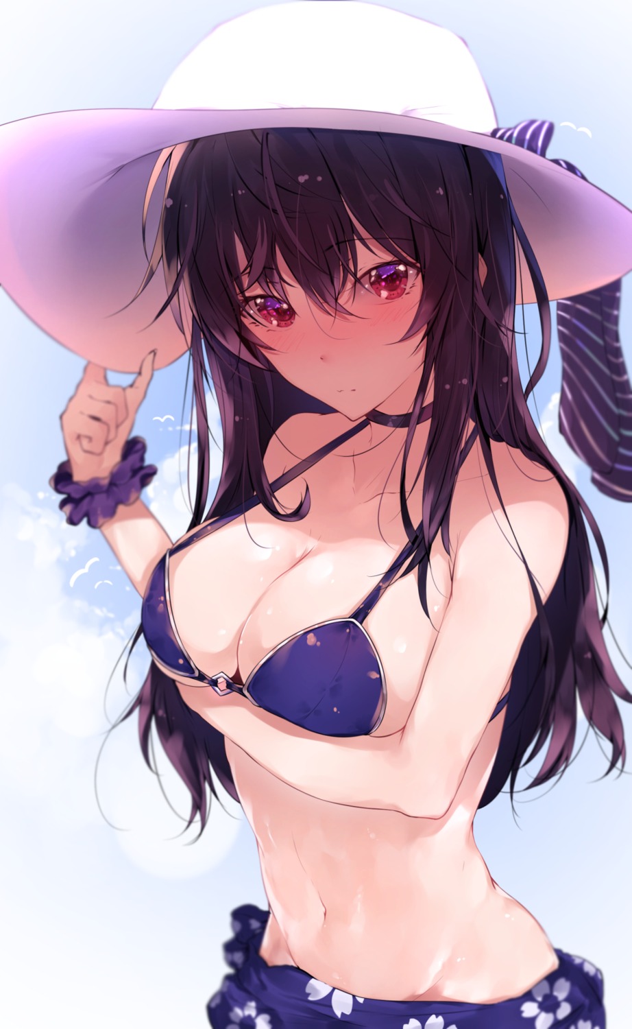 bikini_top, breast_hold, cleavage, hplay, kasumigaoka_utaha, saenai_heroine_no_sodatekata, swimsuits