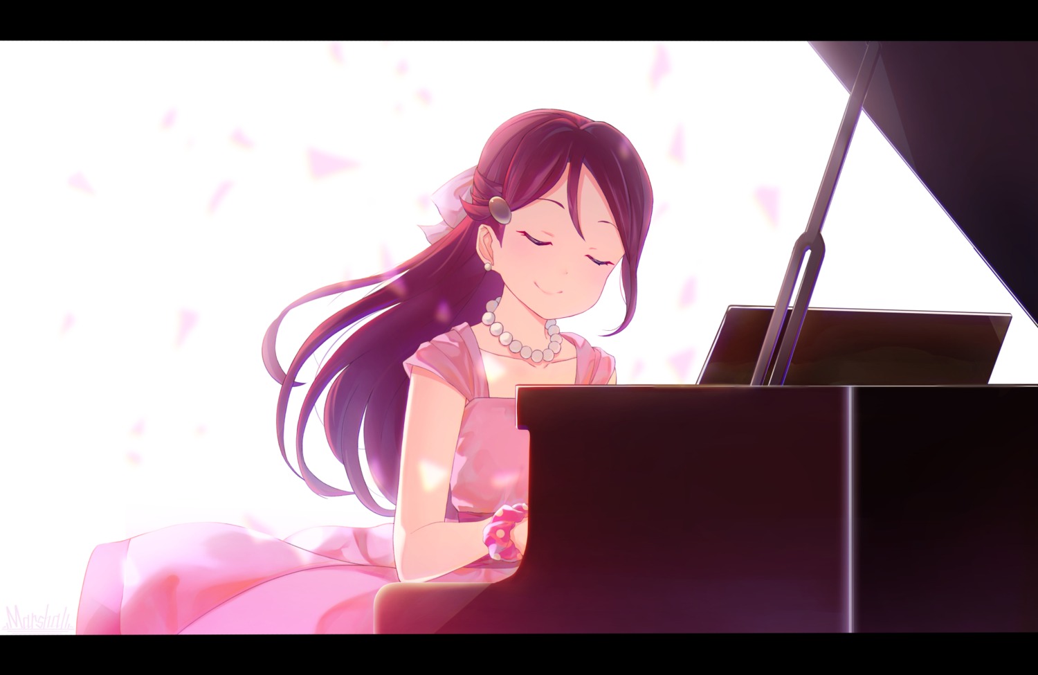 dress, love_live!_(series), love_live!_sunshine!!, marshall_(wahooo), sakurauchi_riko