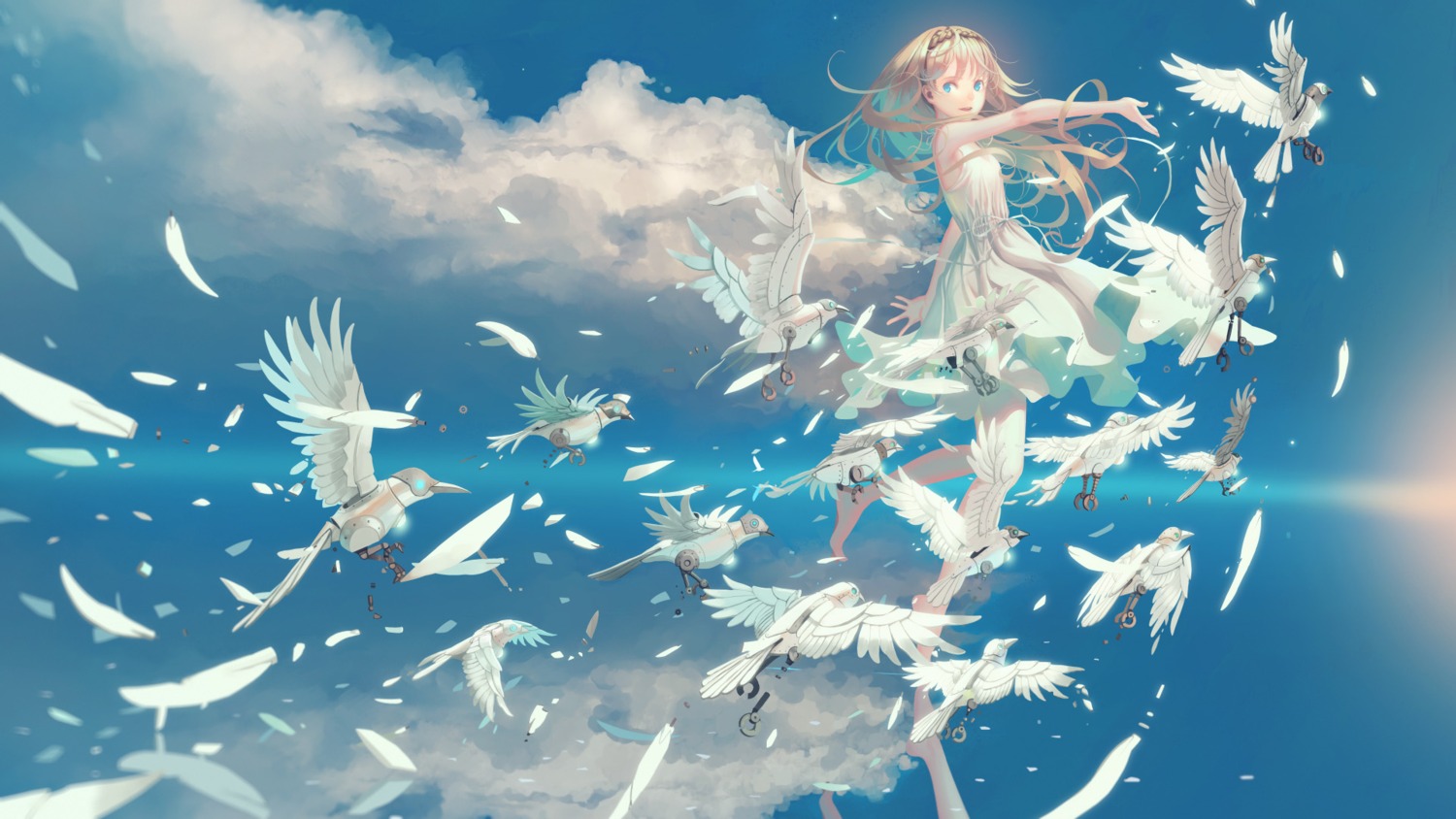dress, mecha, vofan, wallpaper