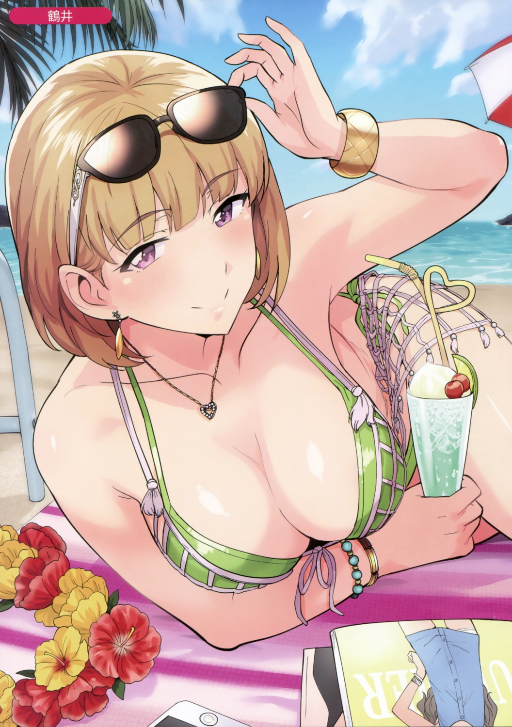 bikini, cleavage, megane, swimsuits, tsurui