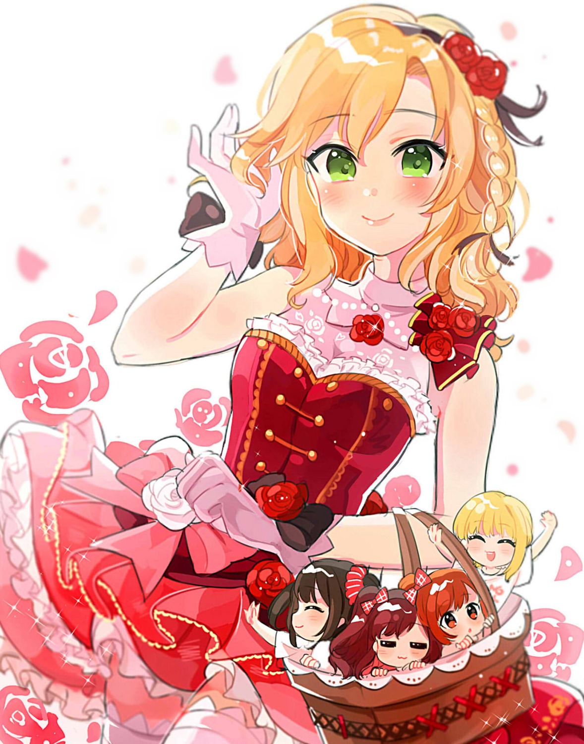 chibi, dress, ichinose_shiki, igarashi_kyouko, miyamoto_frederica, nakano_yuka, sakurai_momoka_(idolm@ster), the_idolm@ster