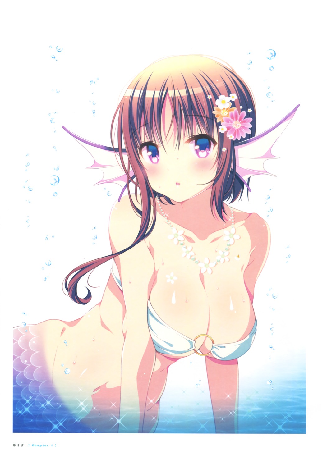 bikini_top, hagino_chiaki, hinako_note, mermaid, mitsuki, monster_girl, swimsuits
