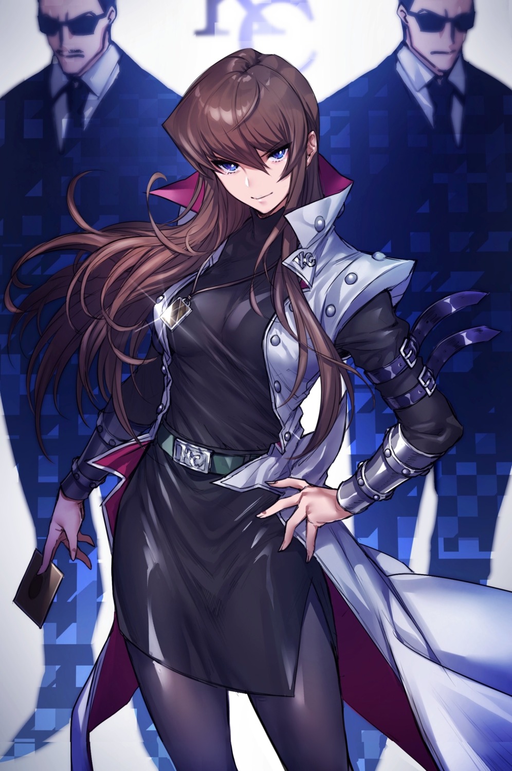 business_suit, dress, genderswap, kaiba_seto, maruchi, megane, pantyhose, yugioh