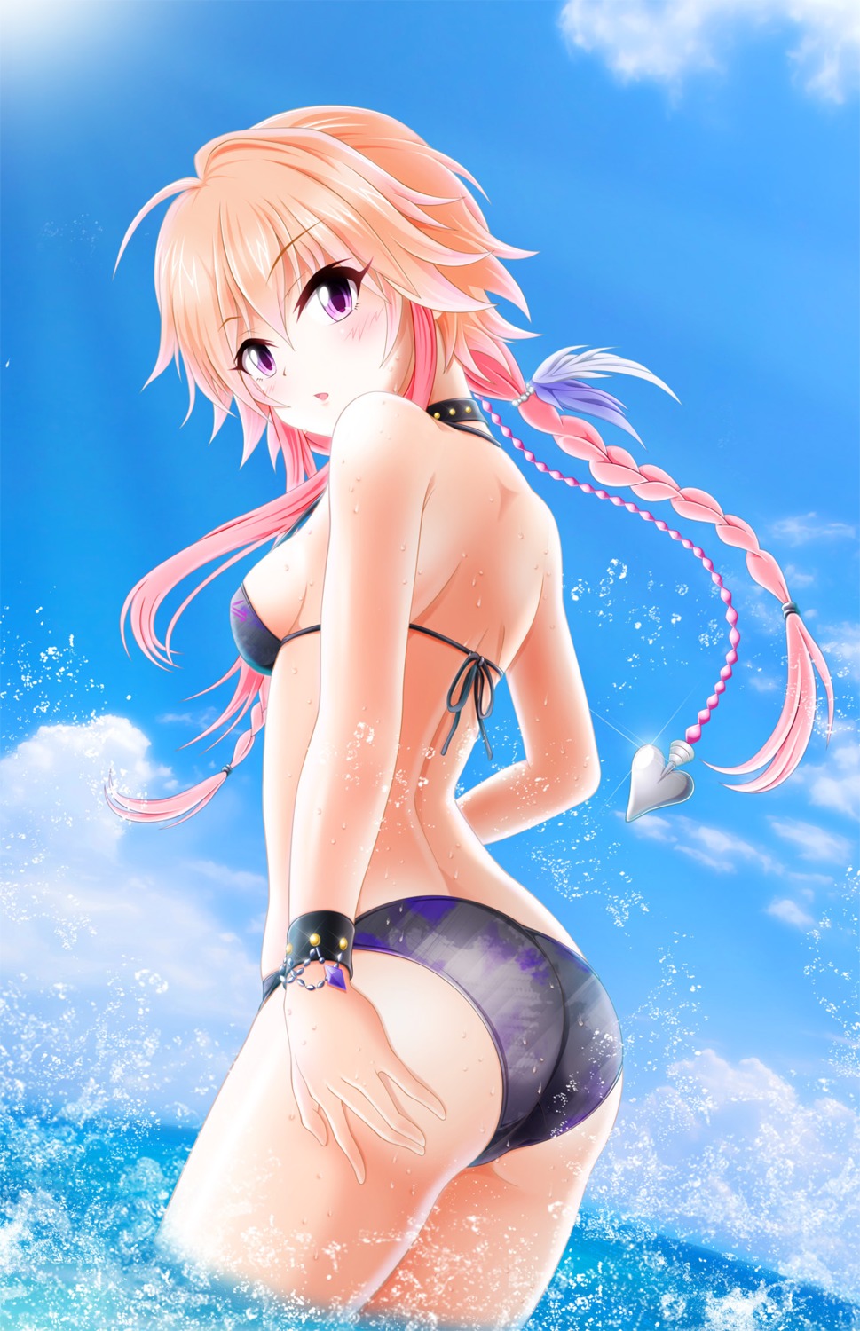 ass, bikini, eva_16-gouki, ninomiya_asuka, swimsuits, the_idolm@ster, the_idolm@ster_cinderella_girls, wet