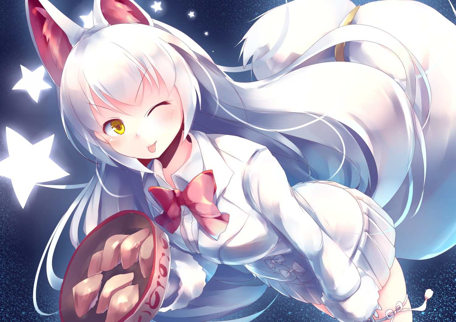 animal_ears, kanzakietc, kemono_friends, oinari-sama_(kemono_friends), tail