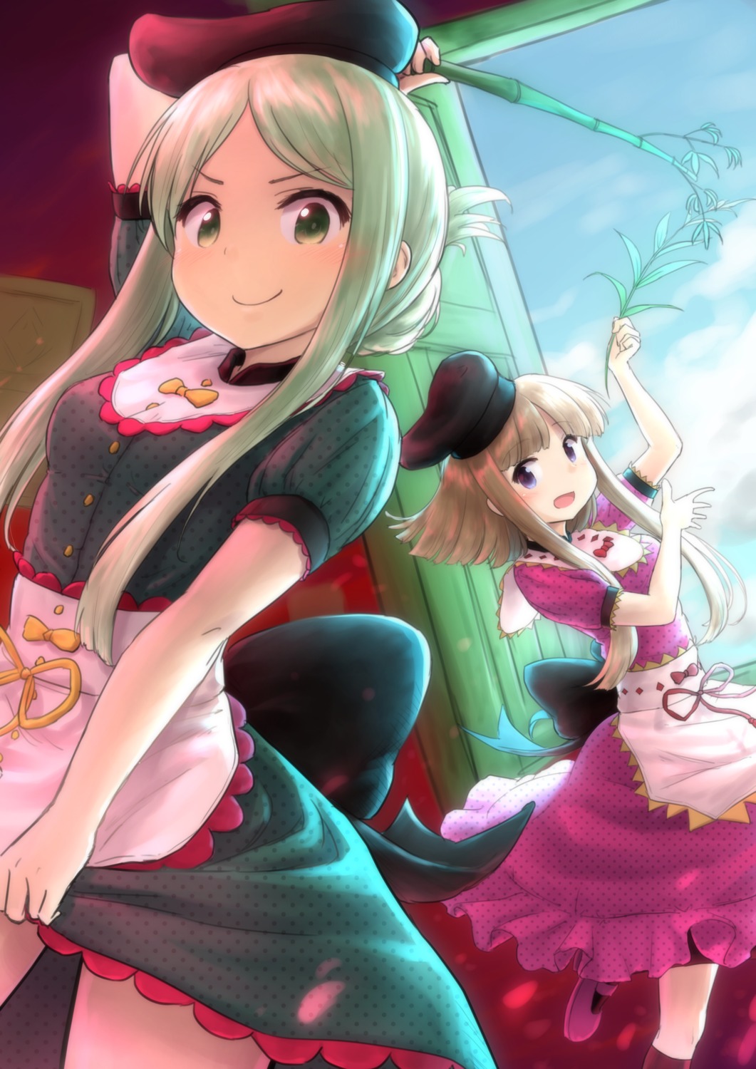 dress, nishida_satono, teireida_mai, touhou, wamu_(chartreuse)