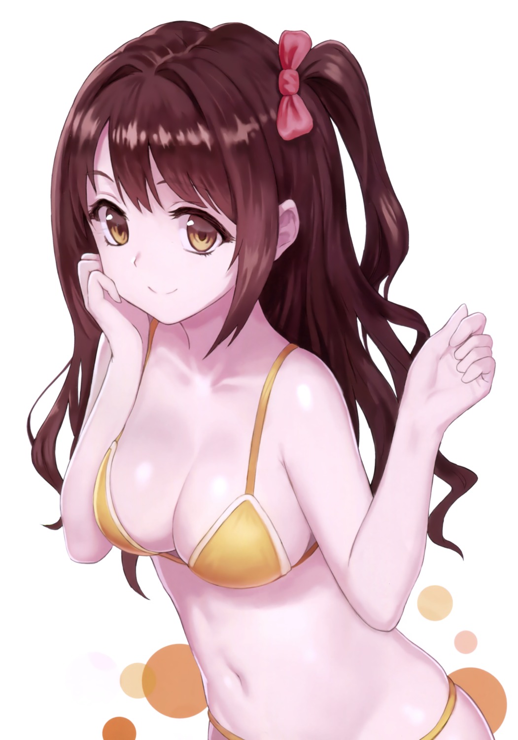 bikini, cleavage, meto, meto_desu, shimamura_uzuki, swimsuits, the_idolm@ster, the_idolm@ster_cinderella_girls