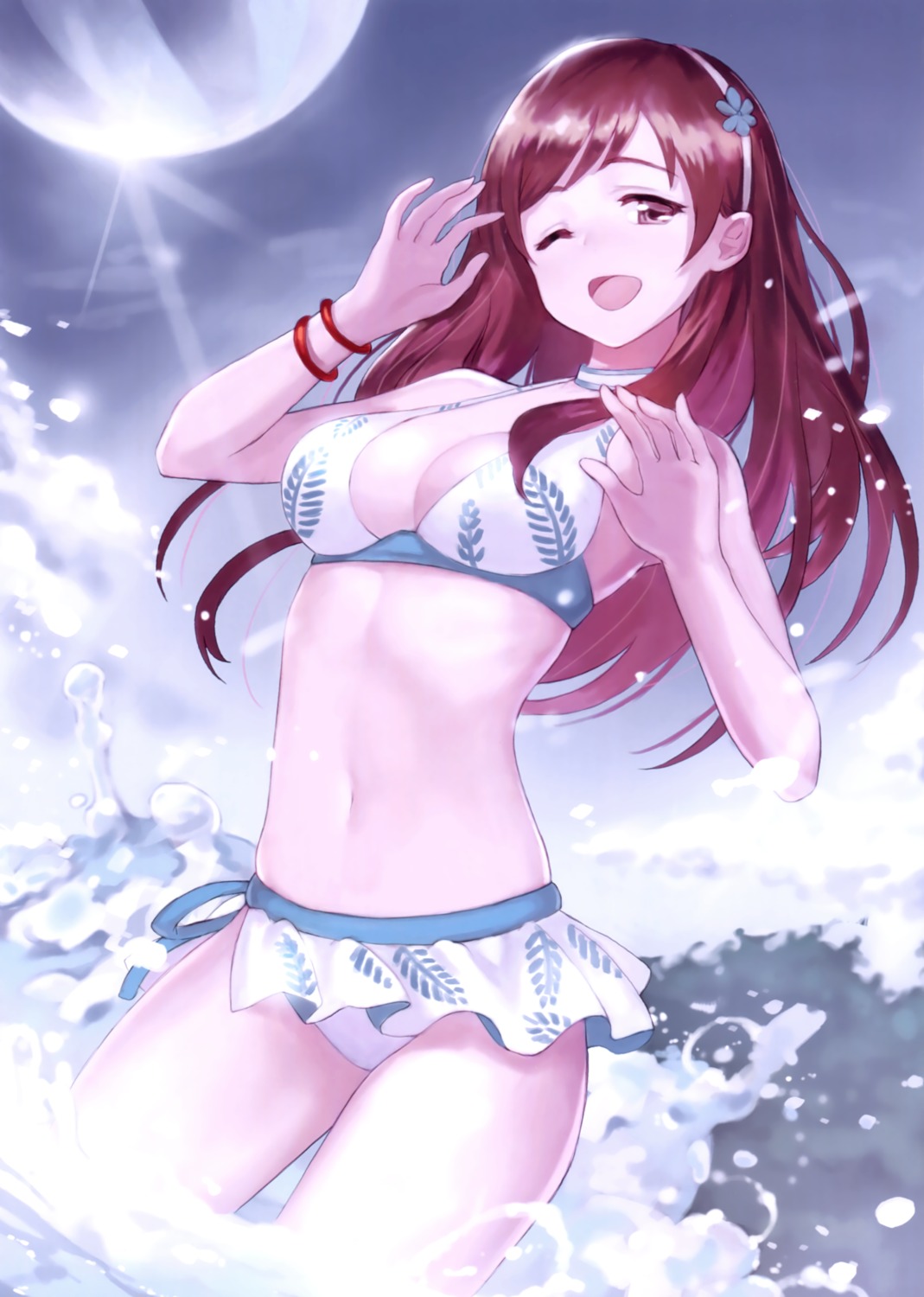 bikini, cleavage, meto, meto_desu, nitta_minami, swimsuits, the_idolm@ster, the_idolm@ster_cinderella_girls
