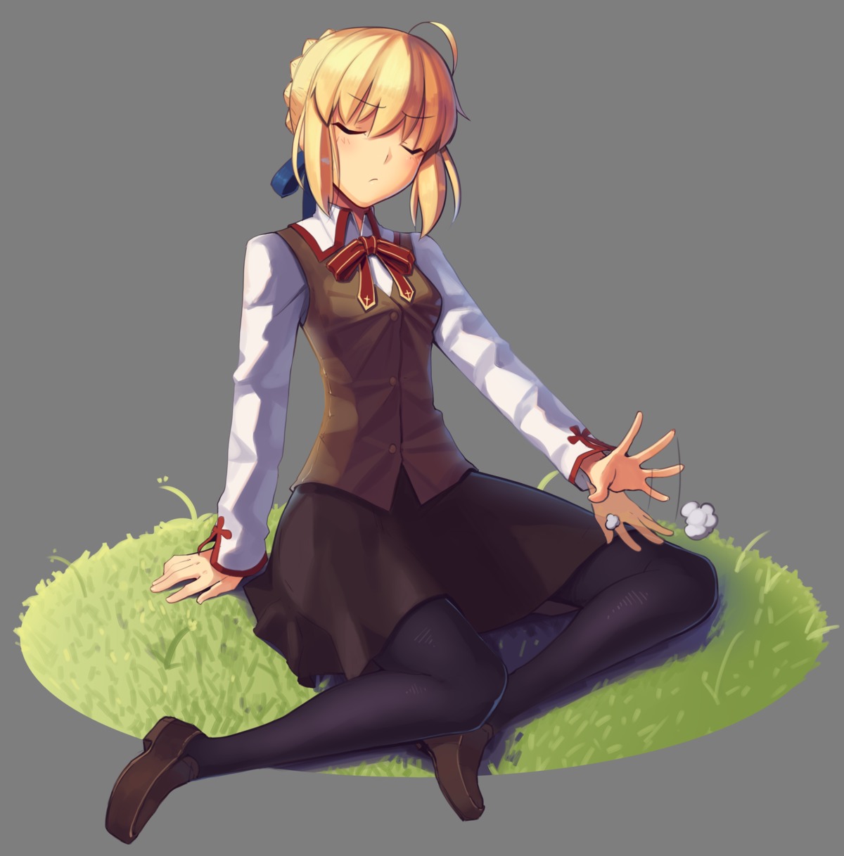 artoria_pendragon_(fate), boa_(4chan), fate/stay_night, seifuku