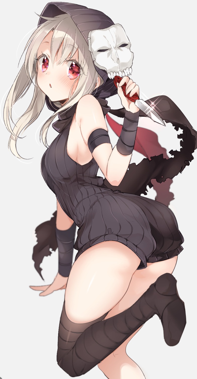 fate/kaleid_liner_prisma_illya, fate/stay_night, feet, illyasviel_von_einzbern, sino_(sionori), thighhighs, weapon