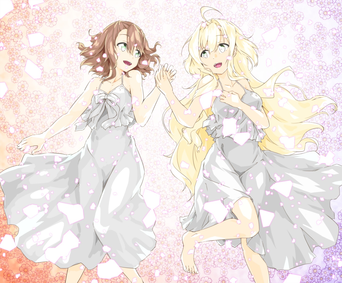 doi_tamako, dress, iyojima_anzu, nogi_wakaba_wa_yuusha_de_aru, sakuria, yuuki_yuuna, yuuki_yuuna_wa_yuusha_de_aru