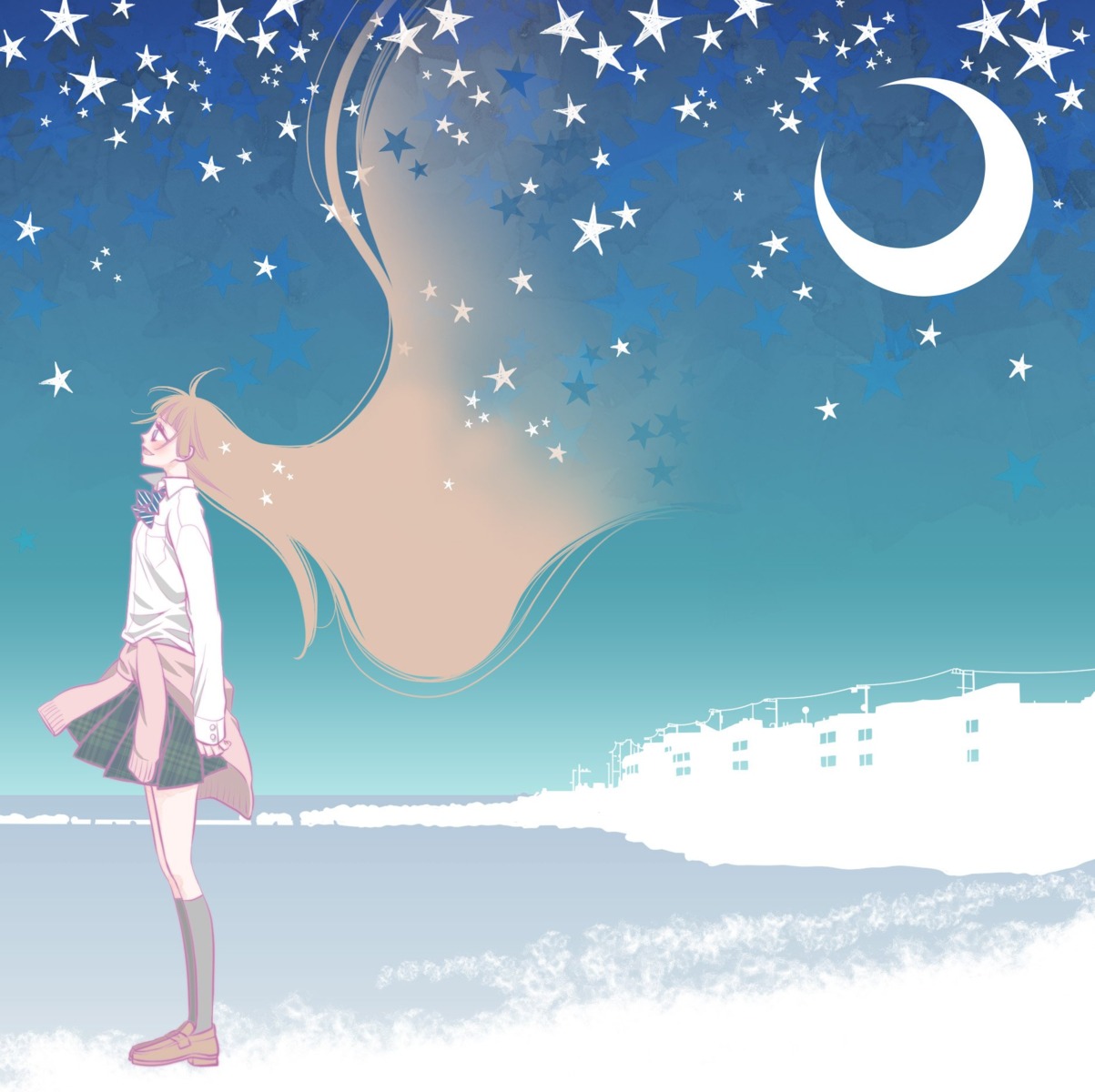 arisugawa_nino, disc_cover, fukumenkei_noise, fukuyama_ryoko, seifuku, sweater