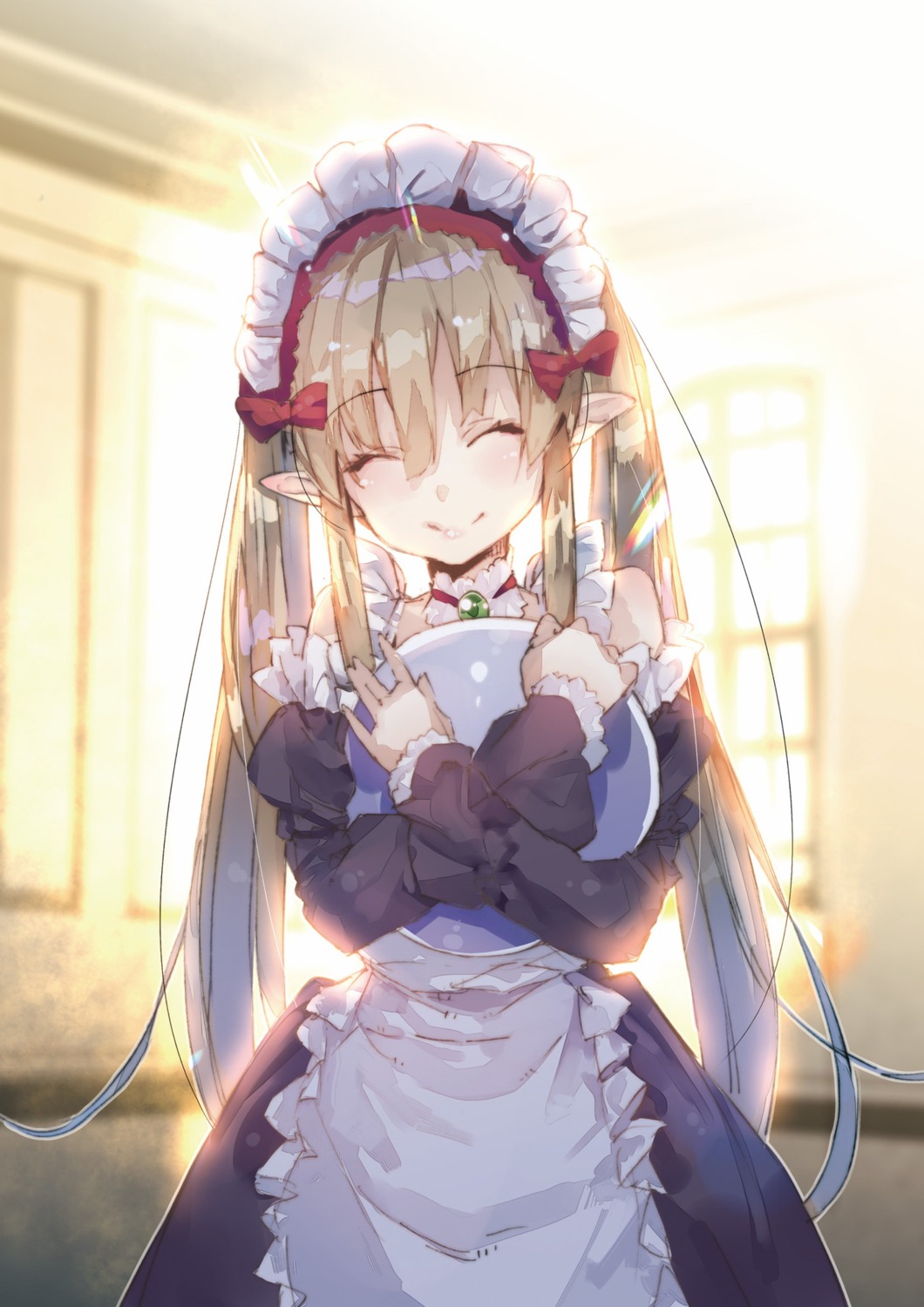 digital_version, maid, myuseru_foaran, outbreak_company, pointy_ears, yuugen
