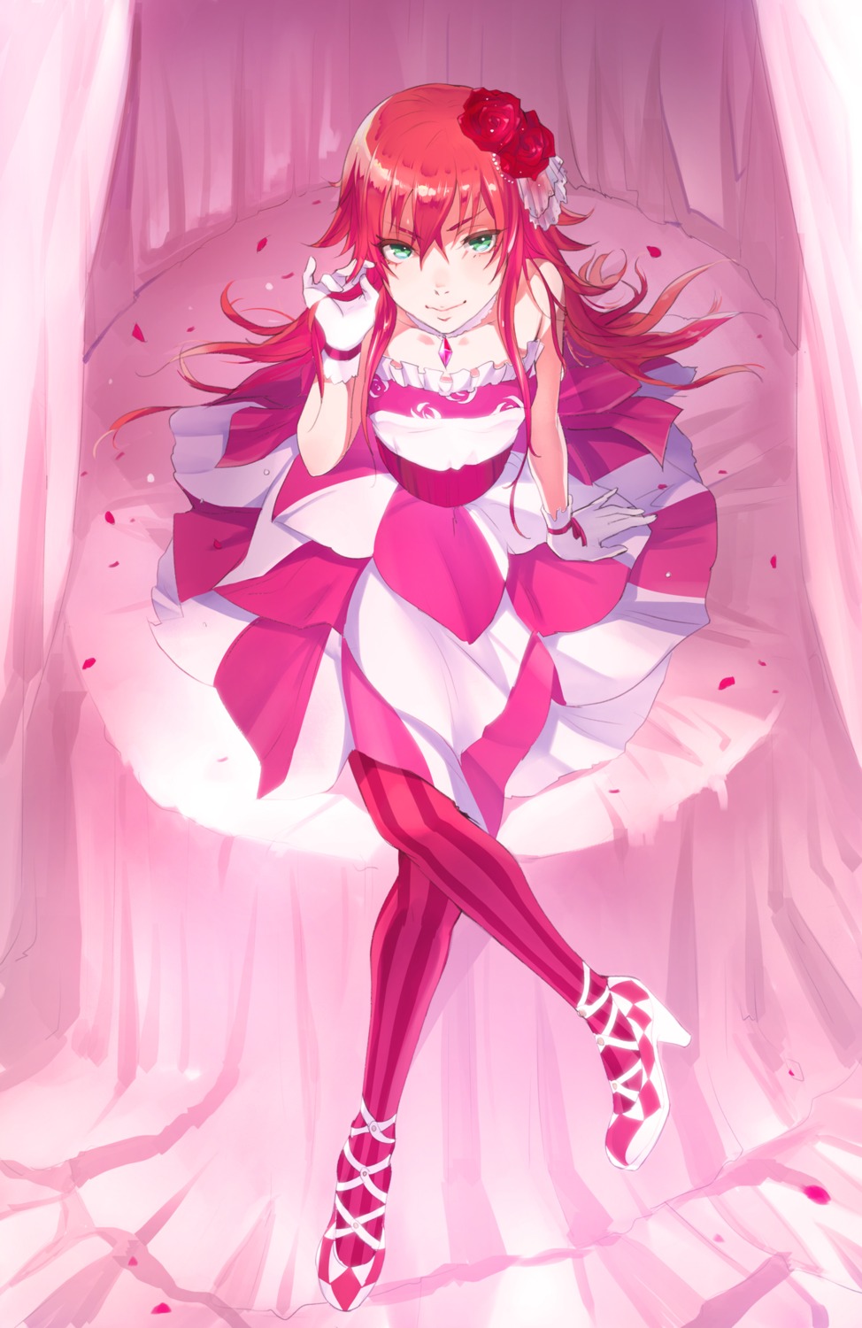 dress, heels, null_(chronix), pantyhose, pretty_rhythm, pretty_rhythm:_rainbow_live, pretty_series, renjouji_bell