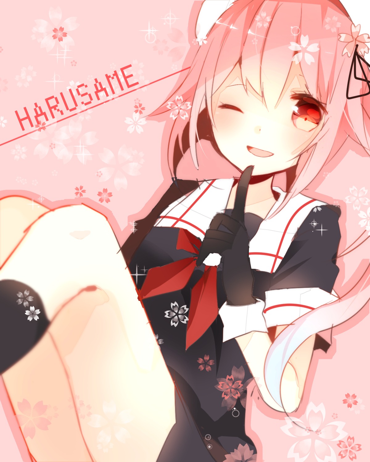 harusame_(kancolle), kantai_collection, kumahara, seifuku
