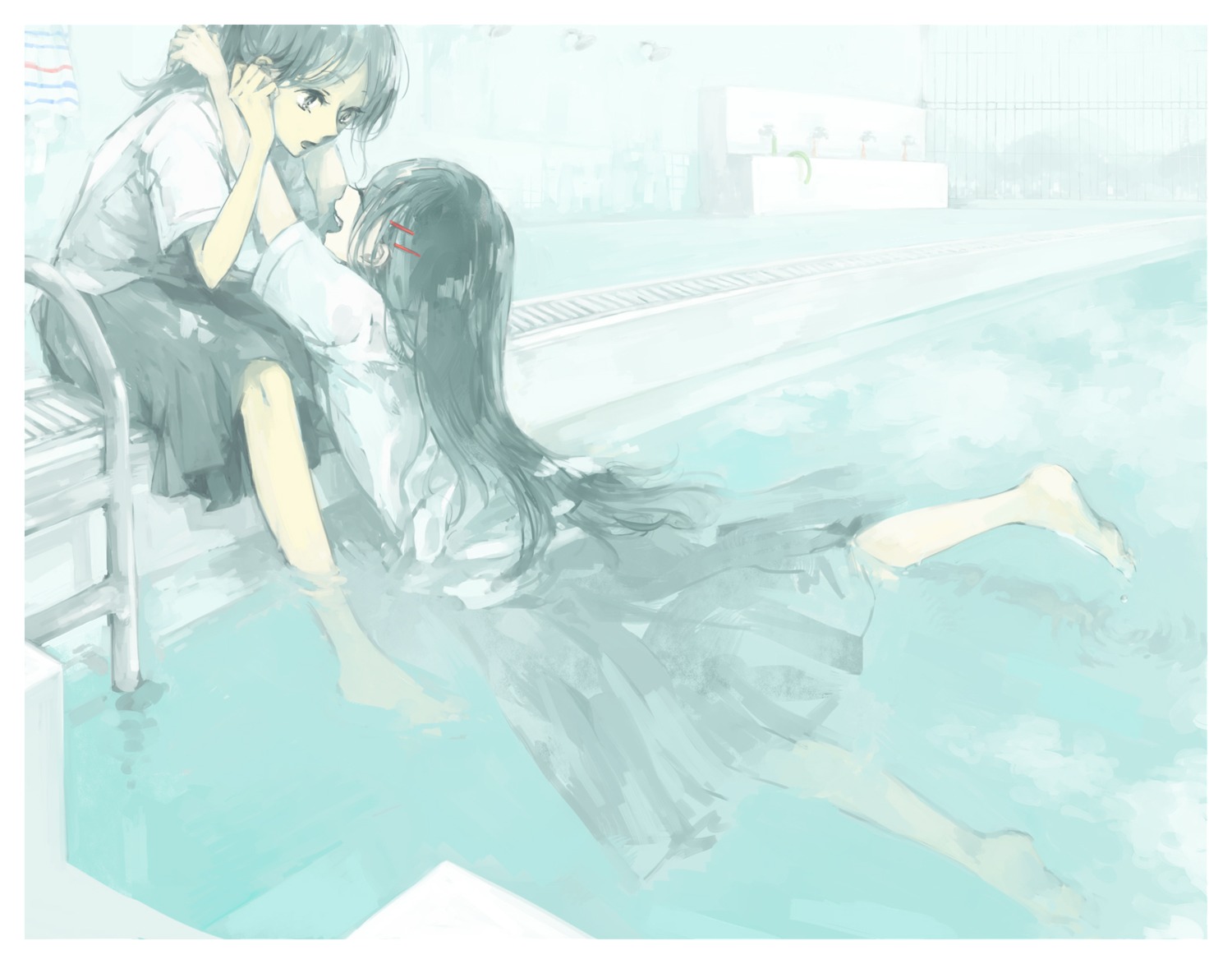 kakmxxxny06, seifuku, wet, yuri