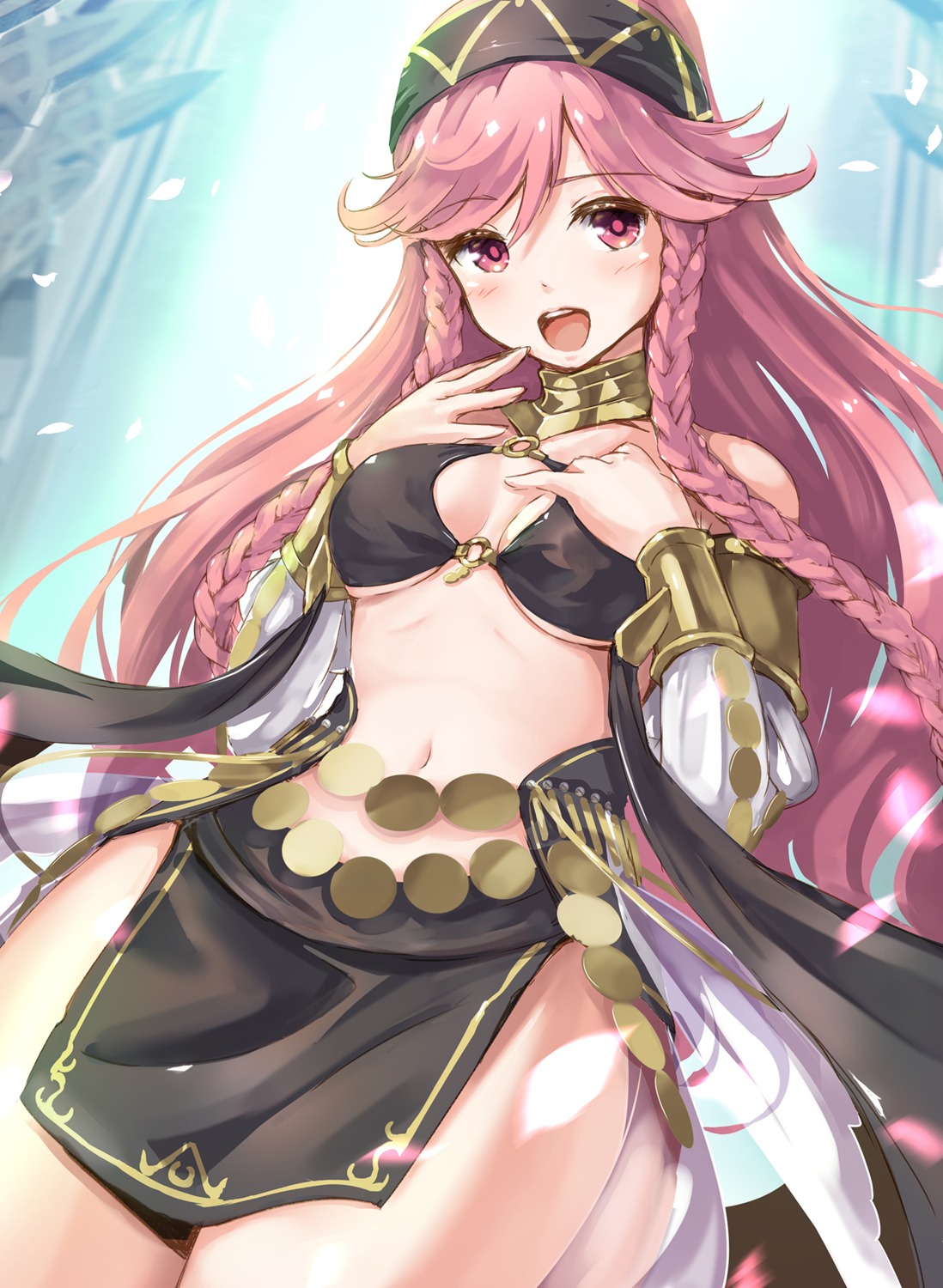 bikini_top, breast_hold, cleavage, fire_emblem, olivia_(fire_emblem), swimsuits, tayashitsu, underboob