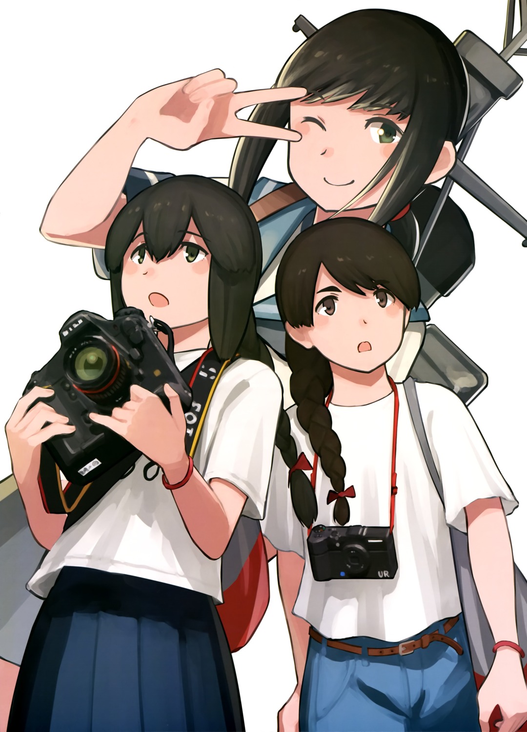 fubuki_(kancolle), isonami_(kancolle), kantai_collection, seifuku, shibafu, uranami_(kancolle)