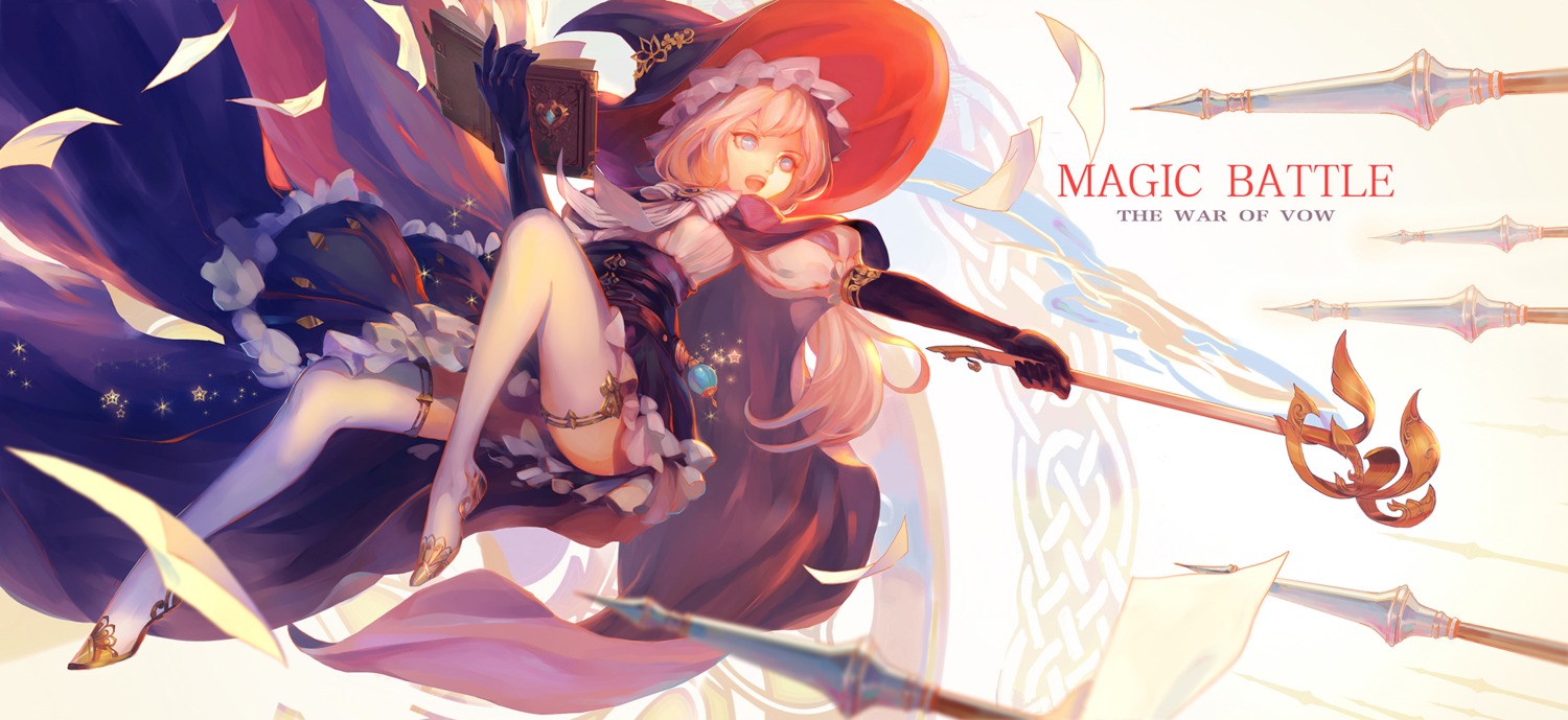 pcw, thighhighs, weapon, witch