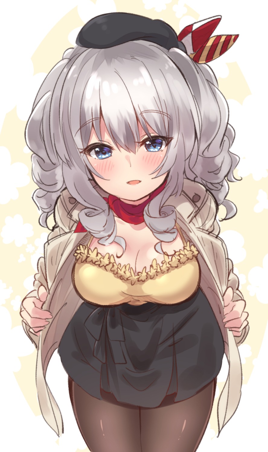 cleavage, kantai_collection, kashima_(kancolle), pantyhose, suzuki_toto