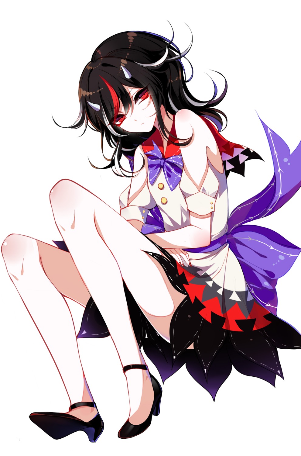 heels, horns, kijin_seija, sheya, touhou