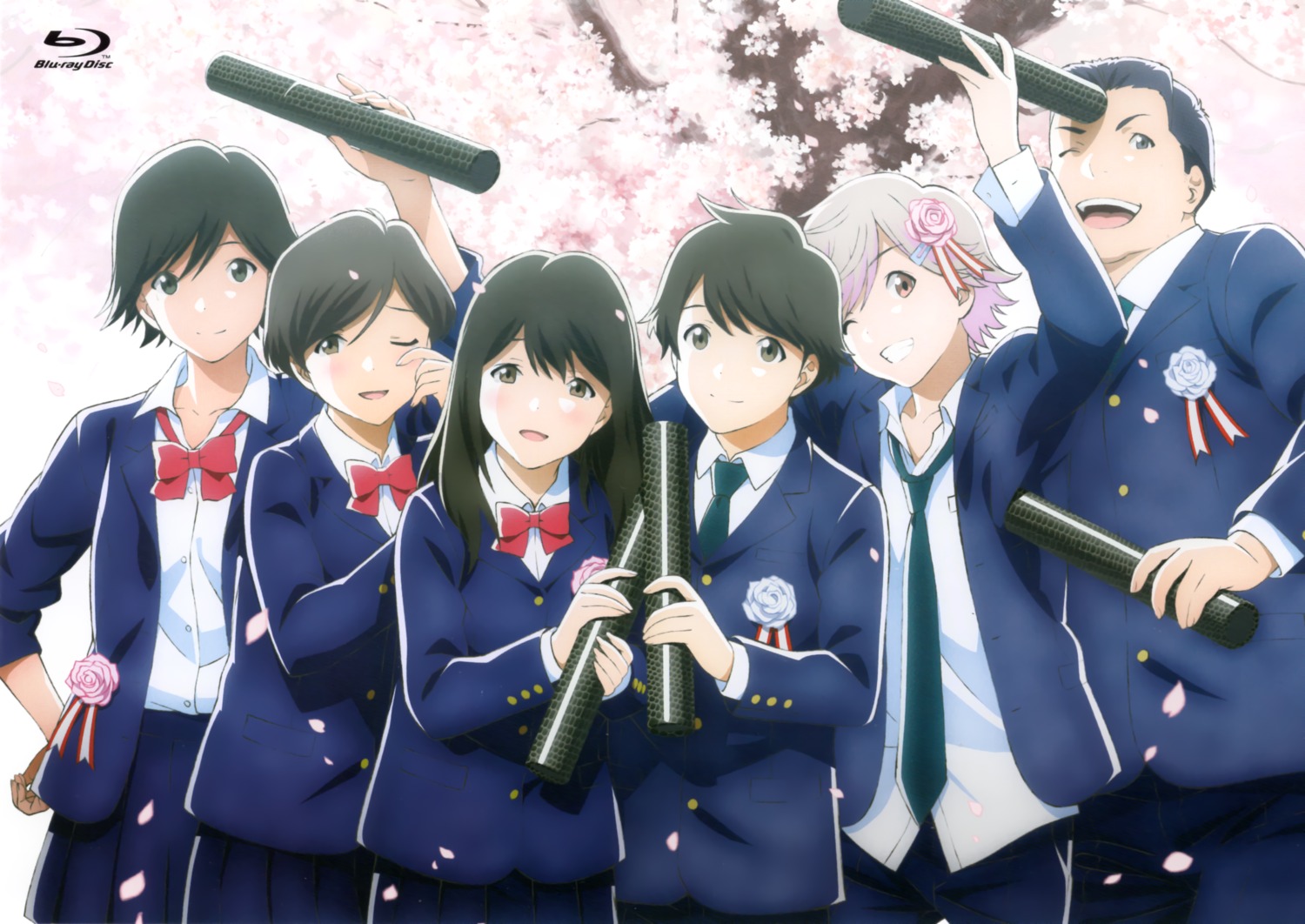 azumi_kotarou, disc_cover, mizuno_akane, morita_kazuaki, nishio_chinatsu, seifuku, tsuki_ga_kirei