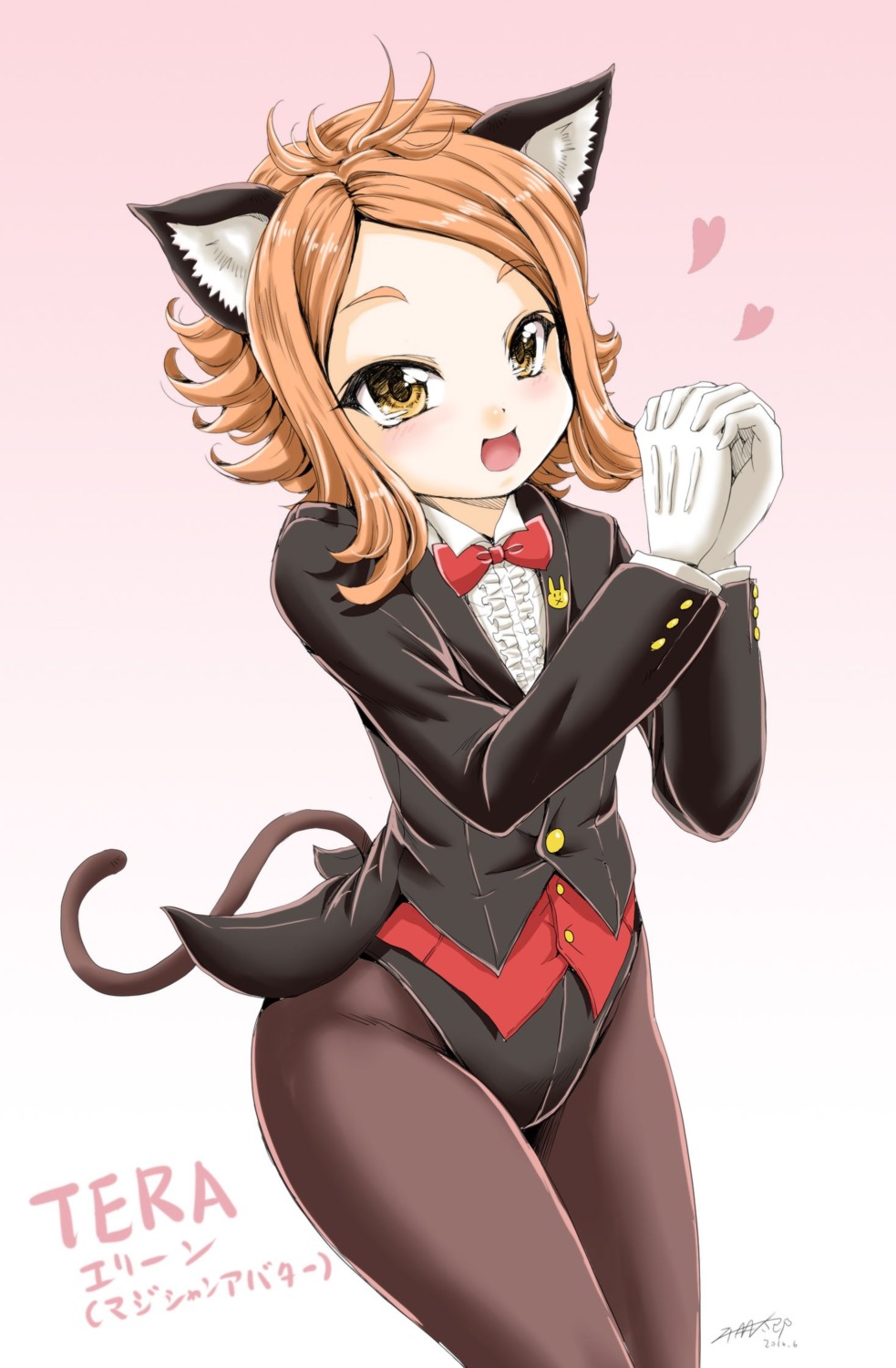 animal_ears, chiaki_tarou, nekomimi, pantyhose, tail