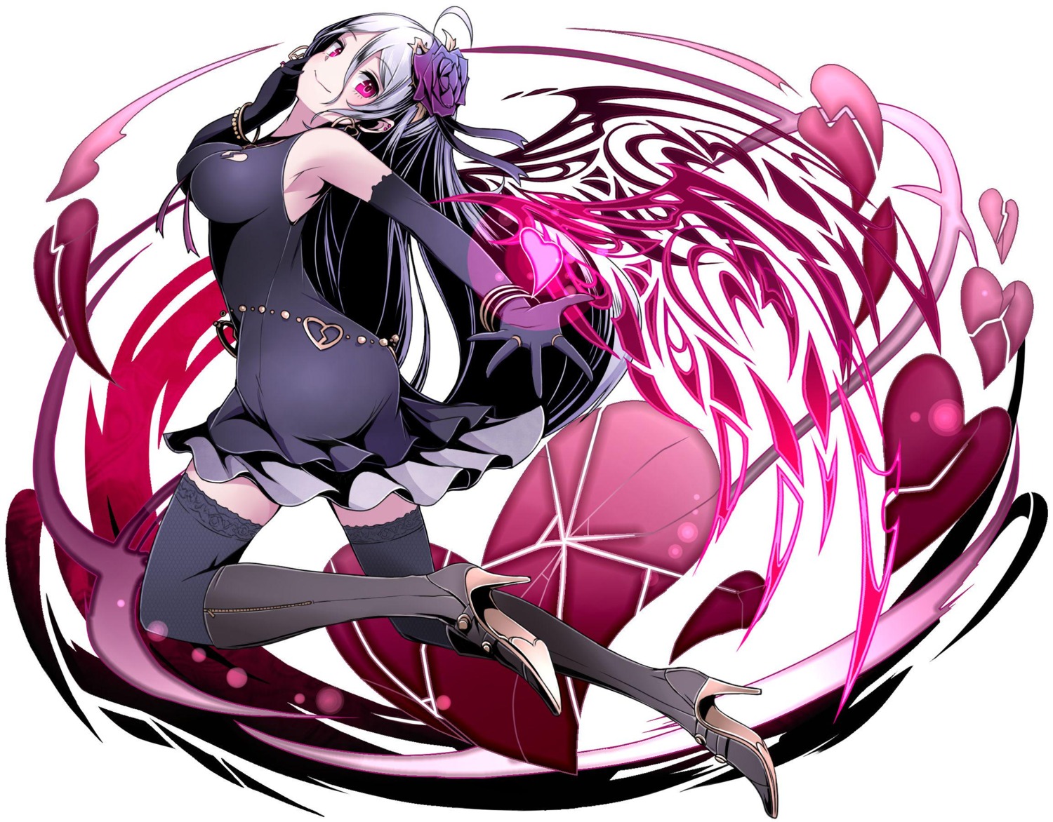 divine_gate, dress, heels, thighhighs, ucmm