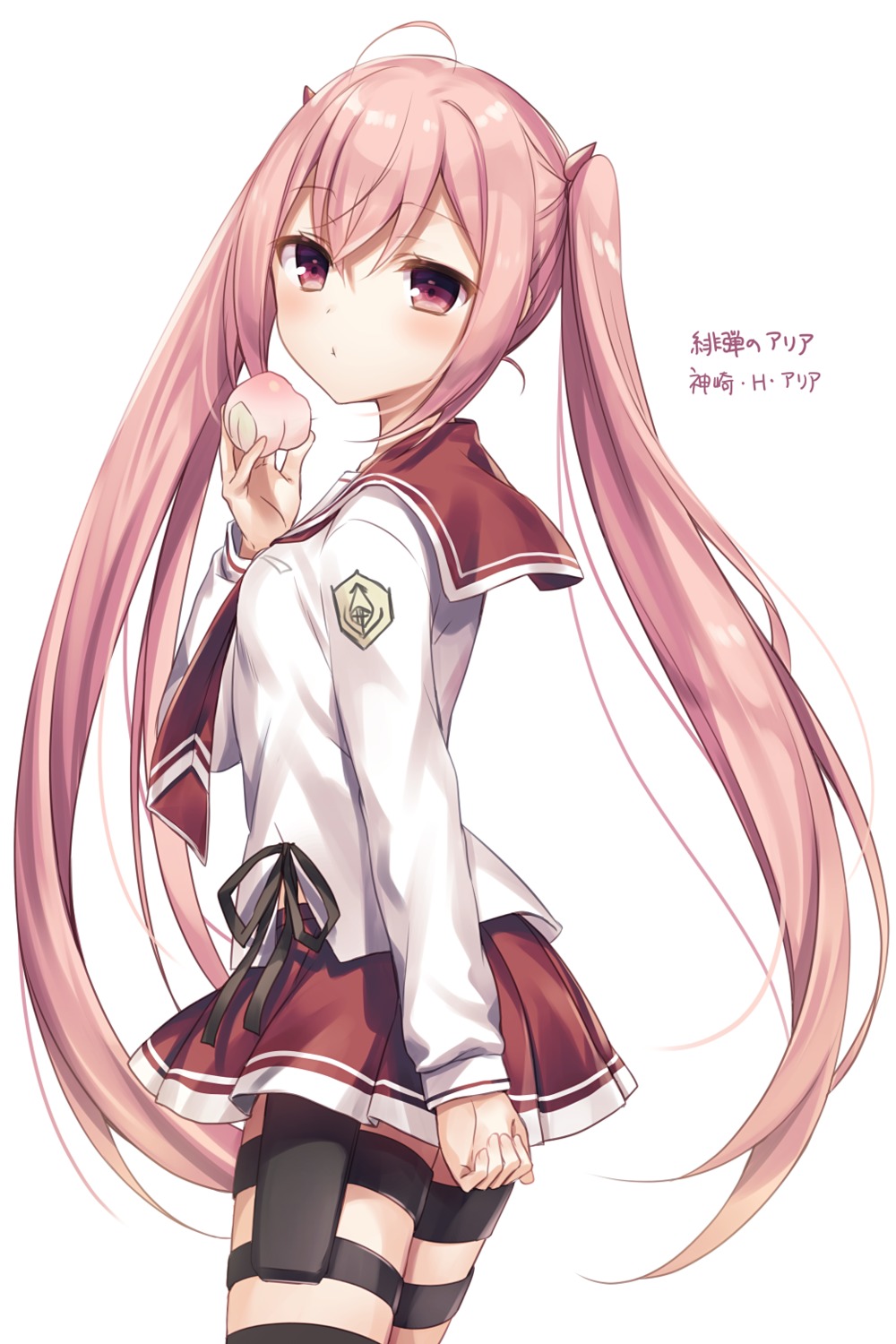 hidan_no_aria, kanzaki_h._aria, komeshiro_kasu, seifuku, thighhighs