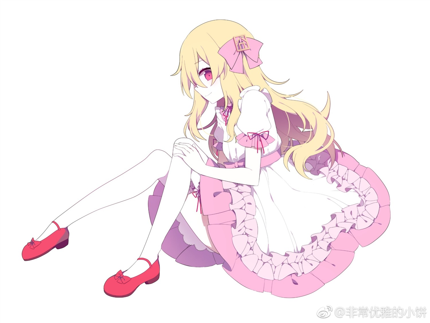 dress, glaceon00, keisenko, thighhighs, watermark