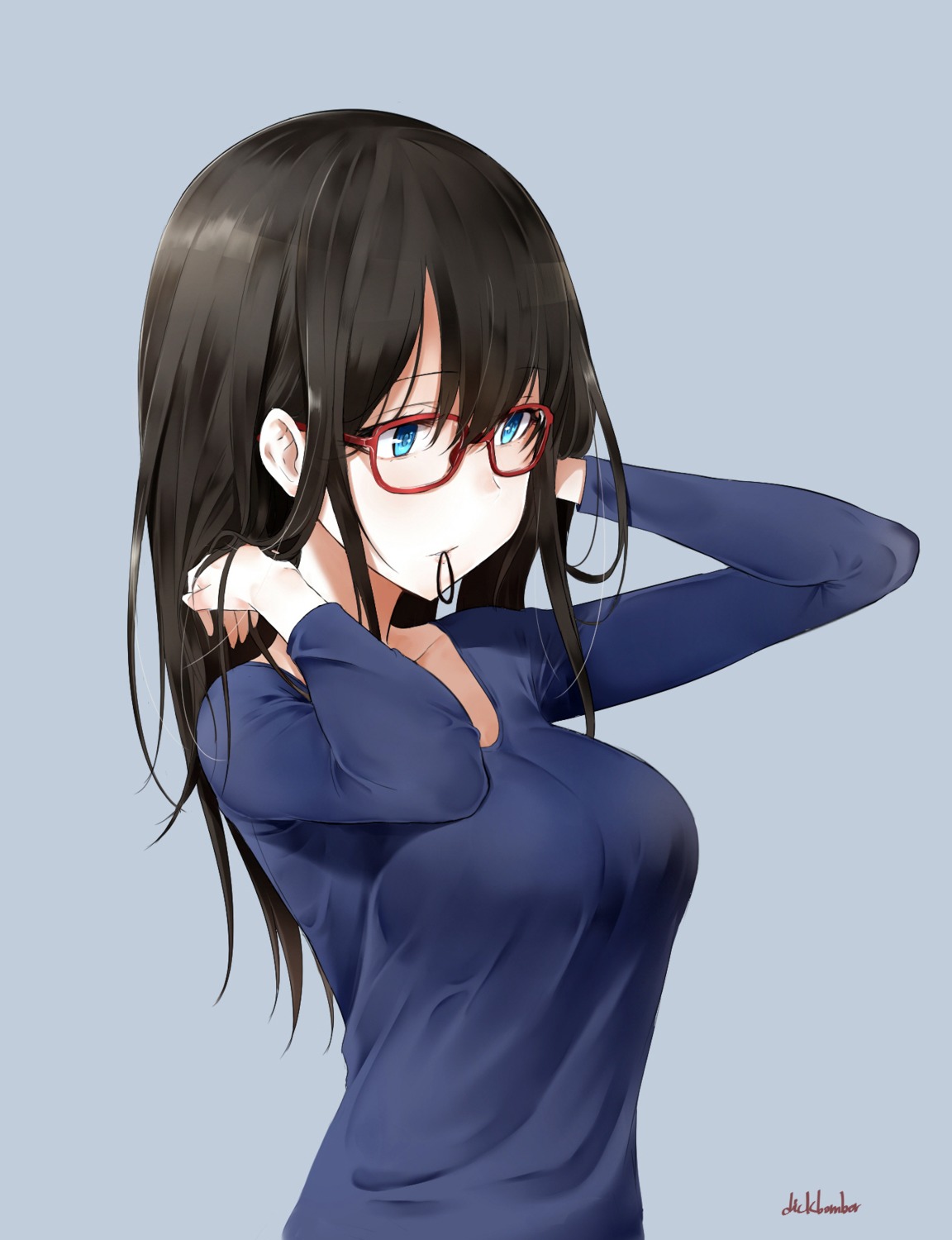 leewh1515, megane, sagisawa_fumika, sweater, the_idolm@ster, the_idolm@ster_cinderella_girls