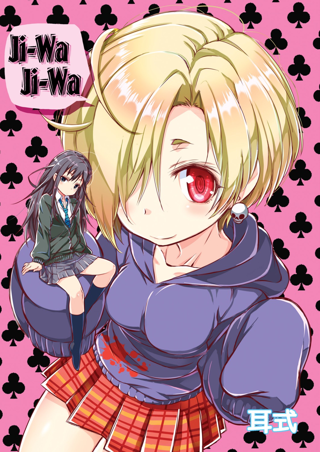 mimishiki, seifuku, shibuya_rin, shirasaka_koume, sweater, the_idolm@ster, the_idolm@ster_cinderella_girls