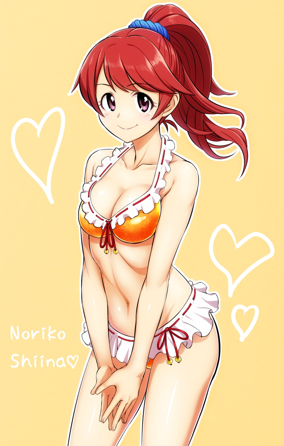 bikini, cleavage, oku_(okumen), shiina_noriko, swimsuits, the_idolm@ster, the_idolm@ster_cinderella_girls