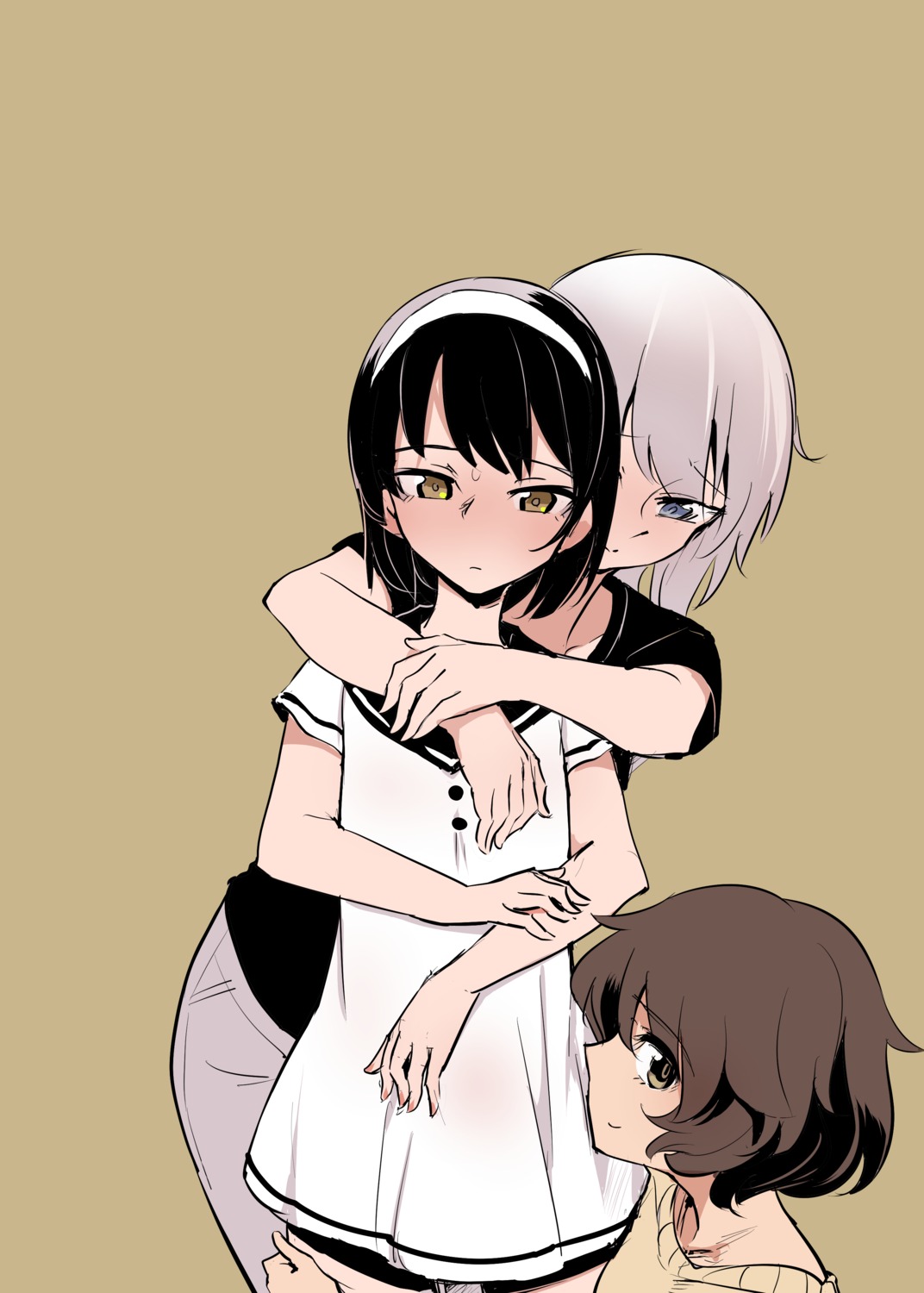 akiyama_yukari, aomushi_(mushamusha), girls_und_panzer, itsumi_erika, reizei_mako