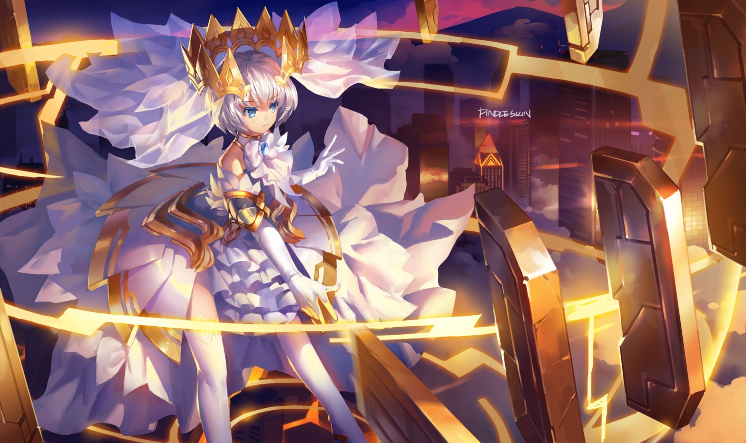 date_a_live, dress, pindleskin, thighhighs, tobiichi_origami