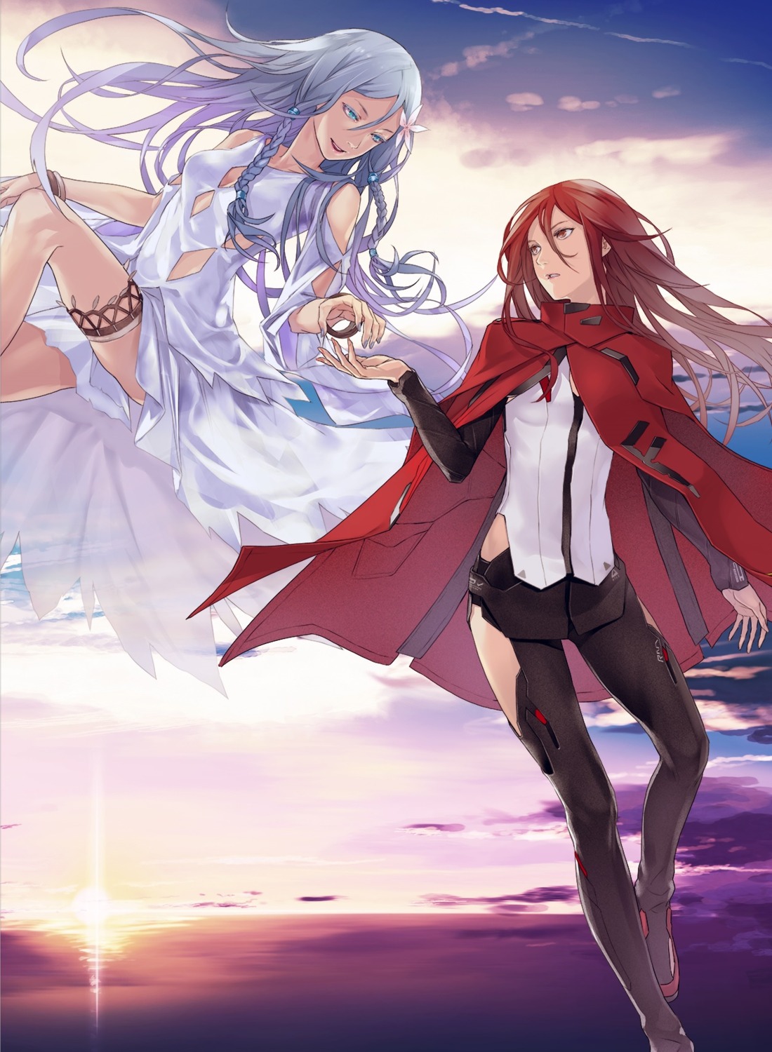 cleavage, dress, garter, harmony, miach_mihie, redjuice, tuan_kirie